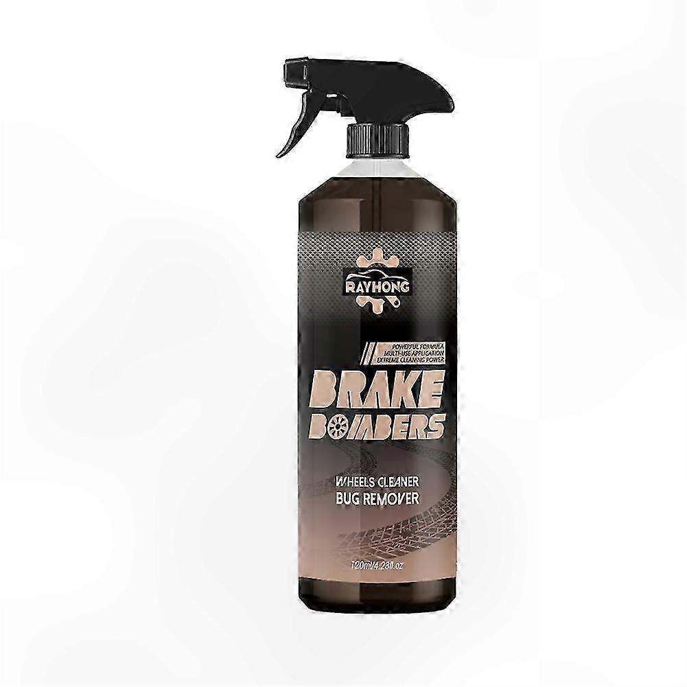 120ml Non-Acid Wheel Cleaner for Car Discs and Hubs Rust Removal Maintenance Solution with Polish Functionality