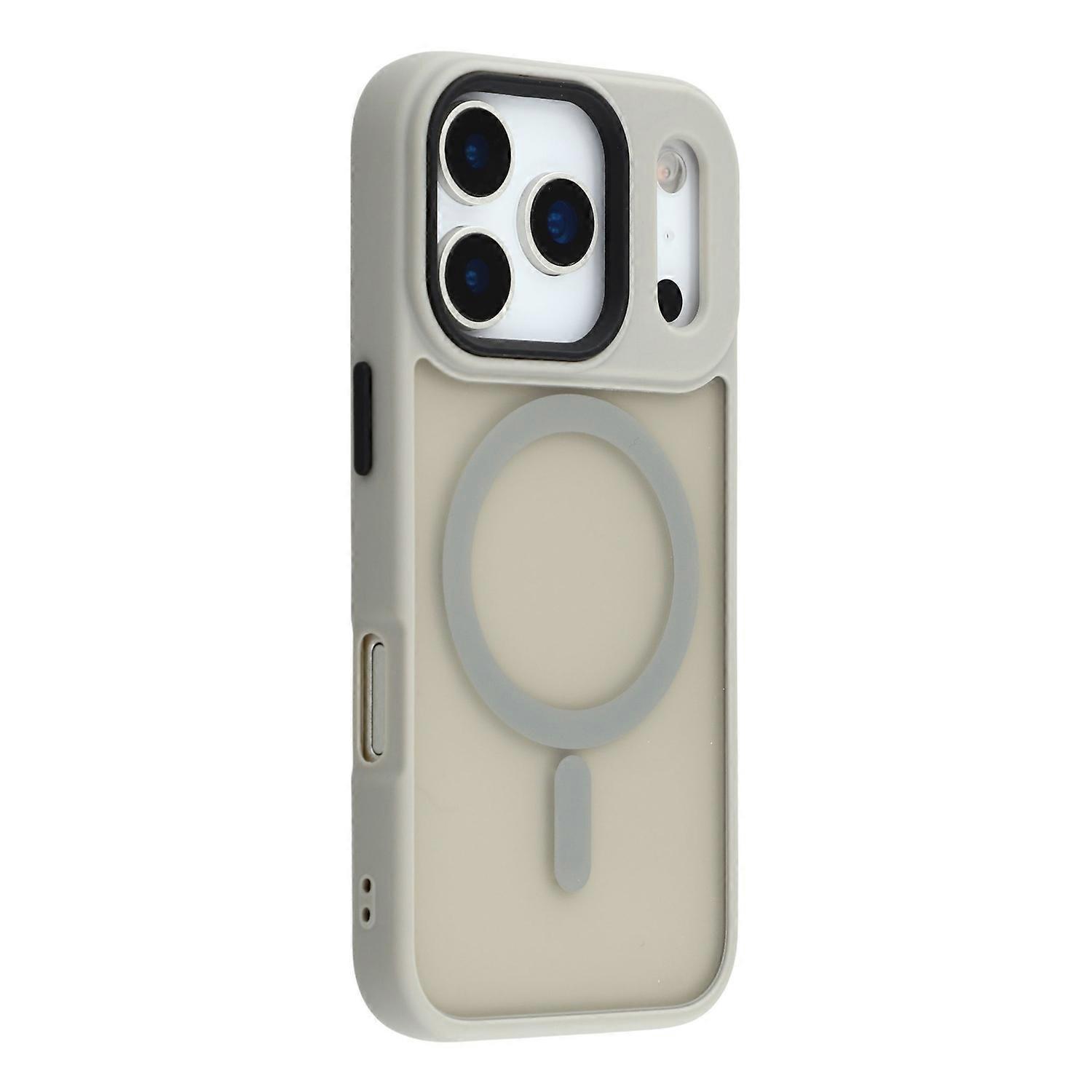 Coque iPhone 17 Pro Max compatible MagSafe Skin-Touch PC + TPU - Gris titane