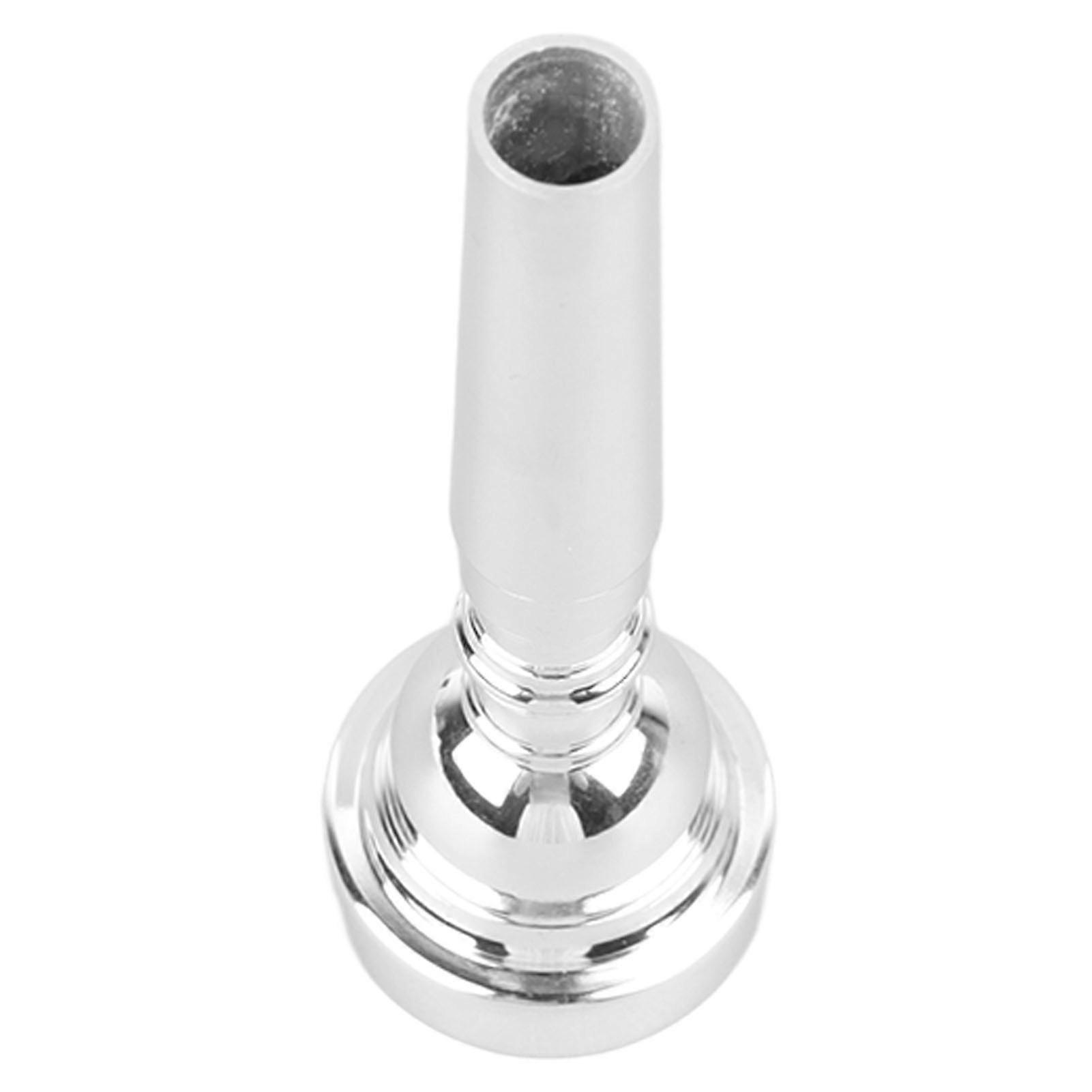 Embouchure de trompette en métal, pièces de rechange pour instruments de musique à vent, accessoires pour trompettiste, argent 7C