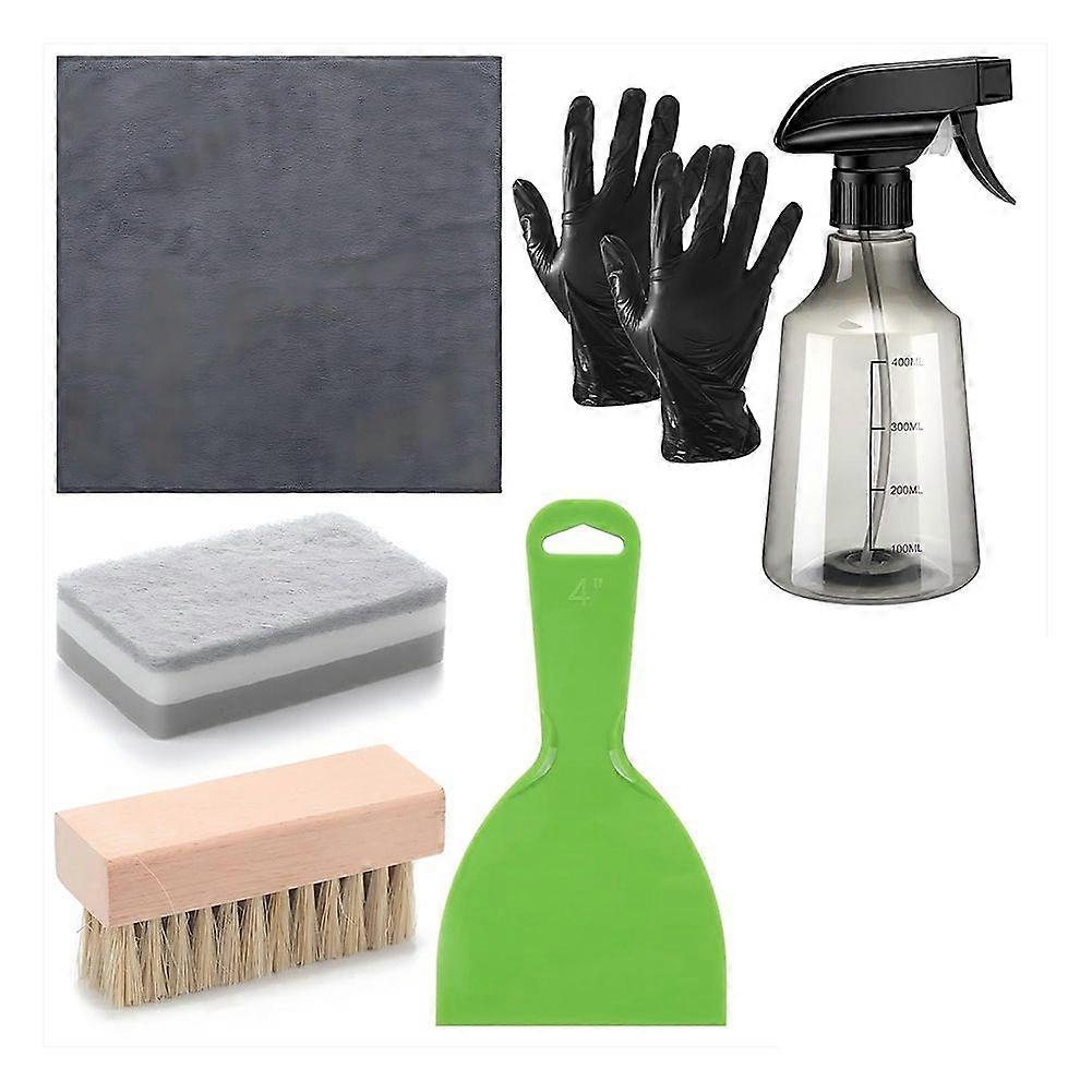 6 pcs kit de nettoyage de pierre tombale pour le nettoyage de la tombe nettoyeur de pierre tombale tombe comprend un chiffon en microfibre s