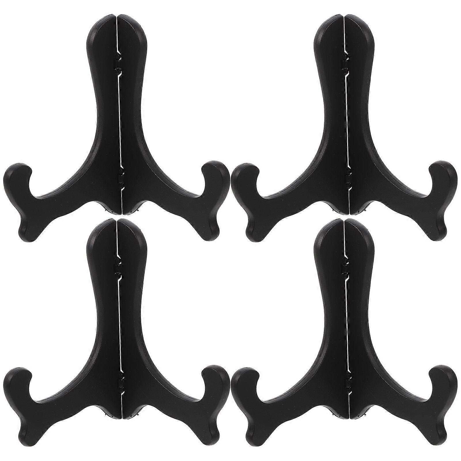Multifunctional Display Stand 4Pcs Plastic Plate Holder for Desktop Use