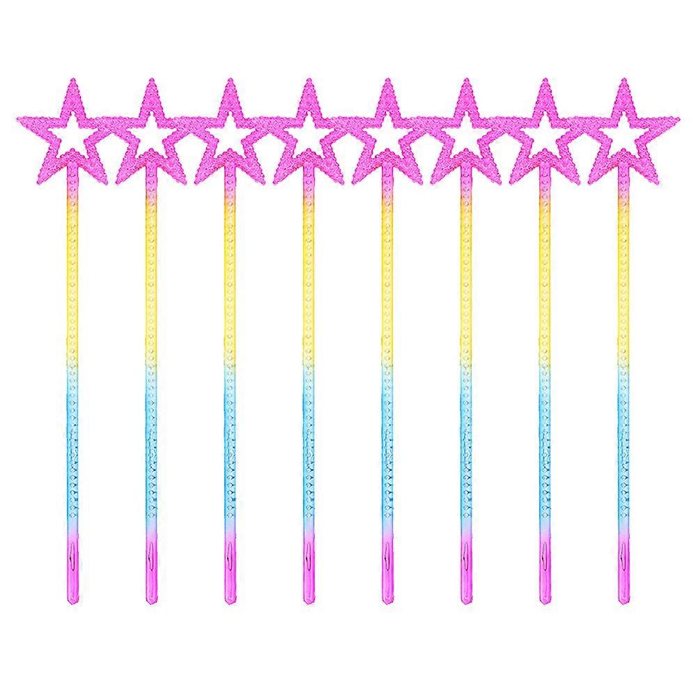 Five-Pointed Star Party Fairy Wands Handheld 8Pcs Pack