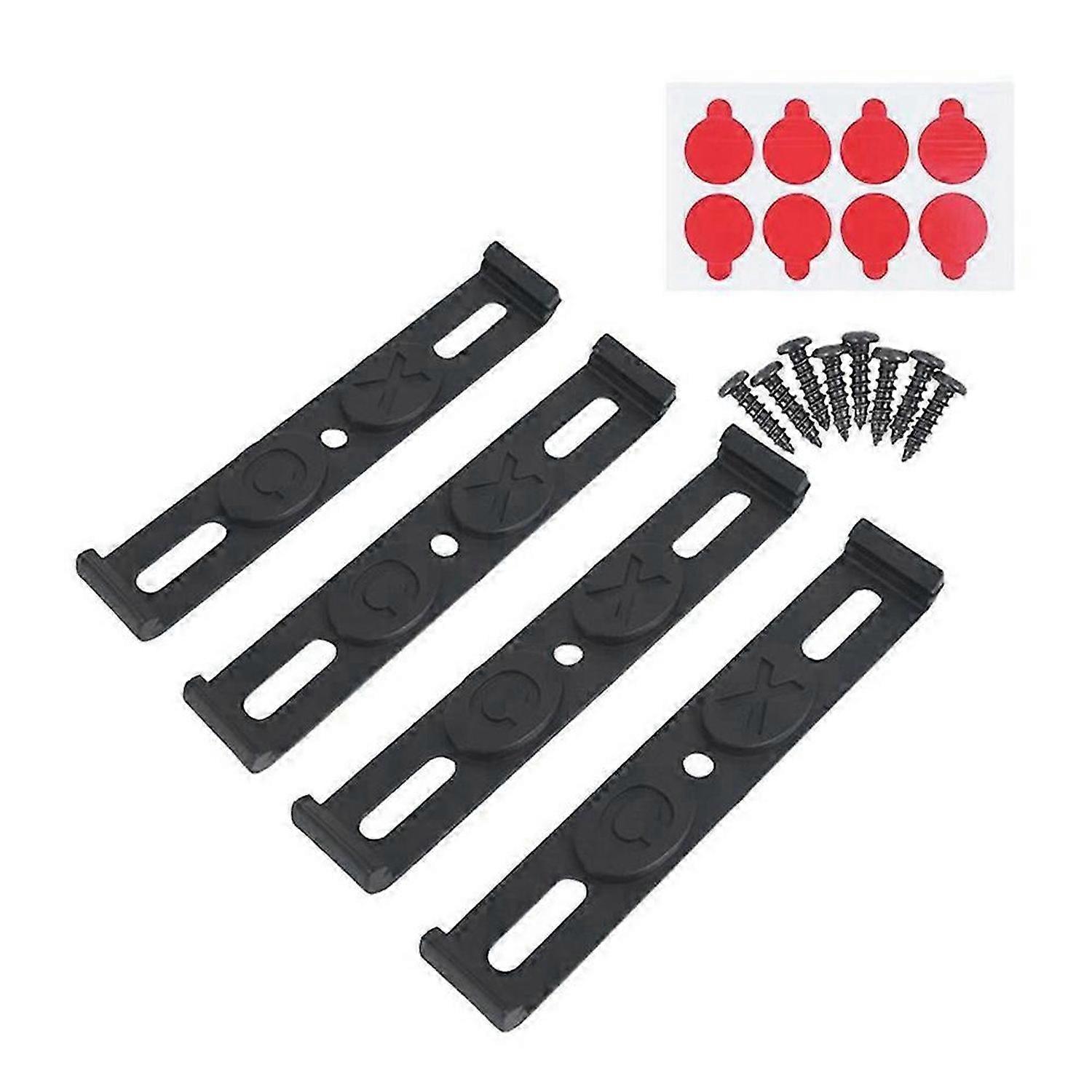 Frameless License Plate Mount 4PC Weather-Proof Frameless License Plate Frame Car Tag Frame for Front and Rear Car Tags