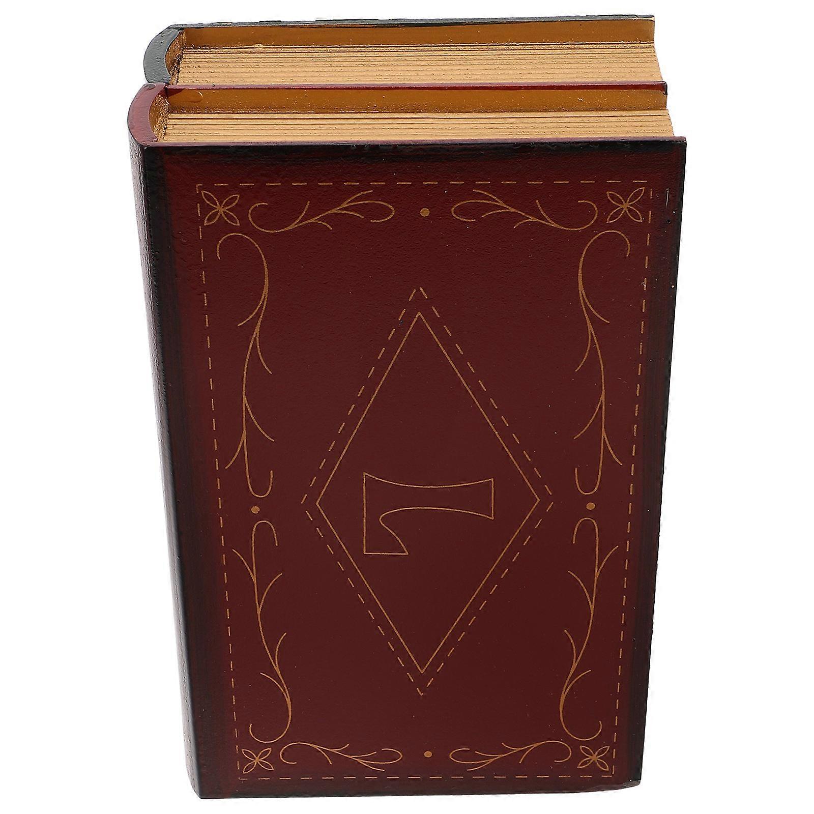 Faux Book Storage Box for Hidden Use 1 Piece with Vintage Decorative Design