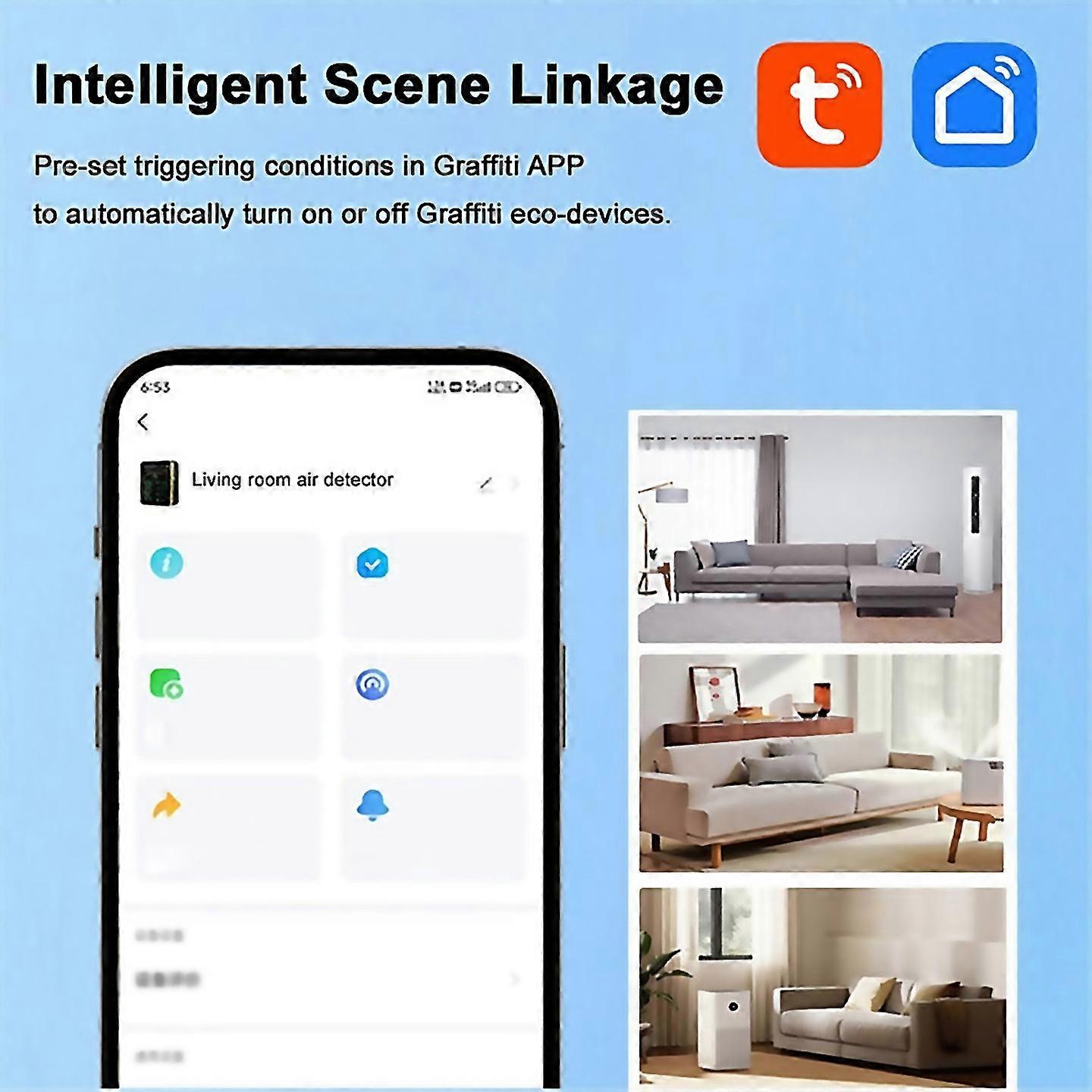 Für Luftqualitätsmonitor 15 in 1 Smart Air Quality Tester EU-Stecker