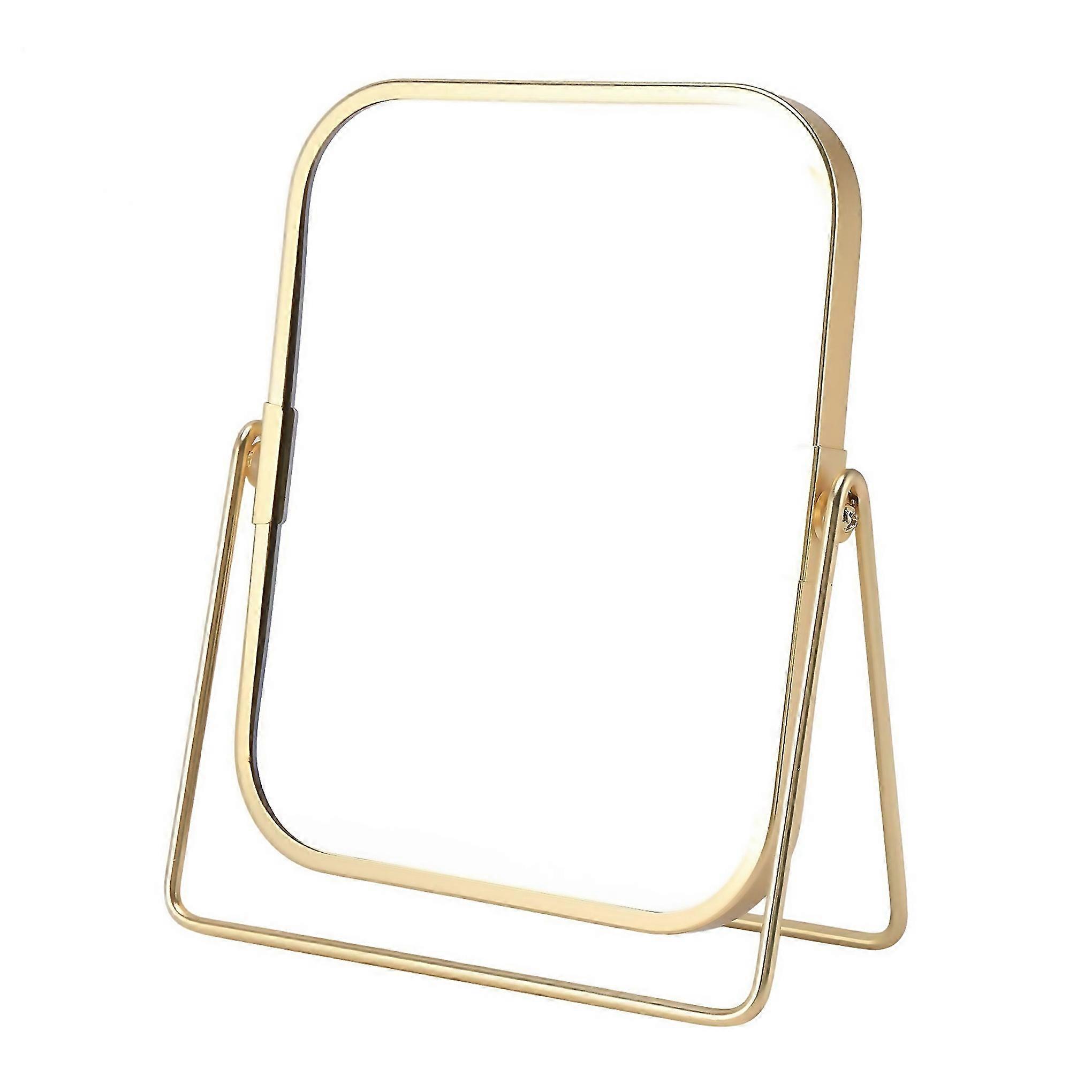 For Vanity Makeup Mirror With Metal Stand 360 Degree Swivel Desktop Tabletop Mirror