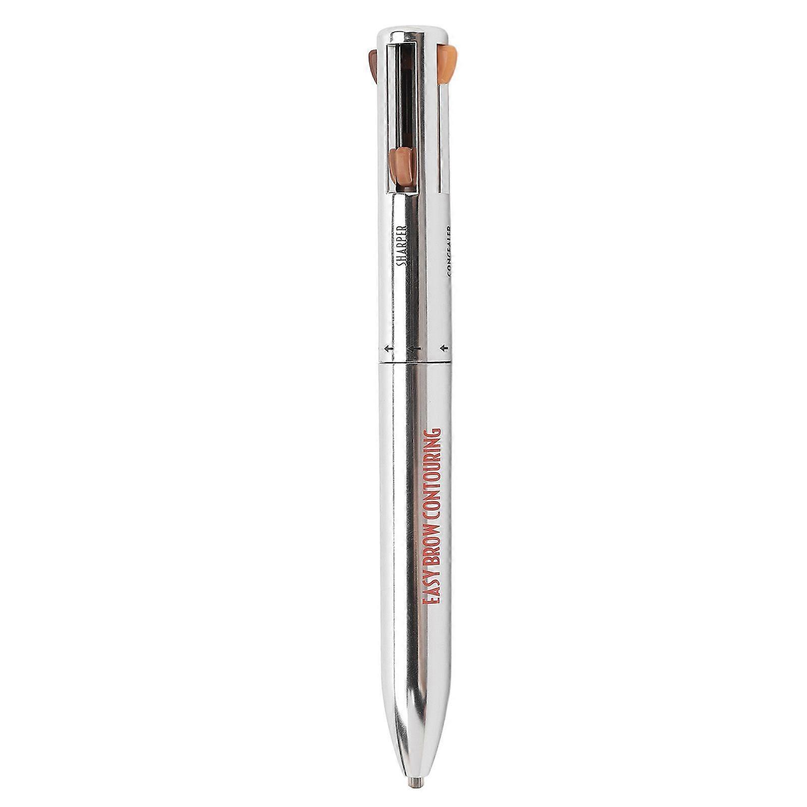 4 In1 Eyebrow Contour Highlight Pen Waterproof Long Lasting Eye Makeup Beauty Tool Brow Defining Pencil Blonde