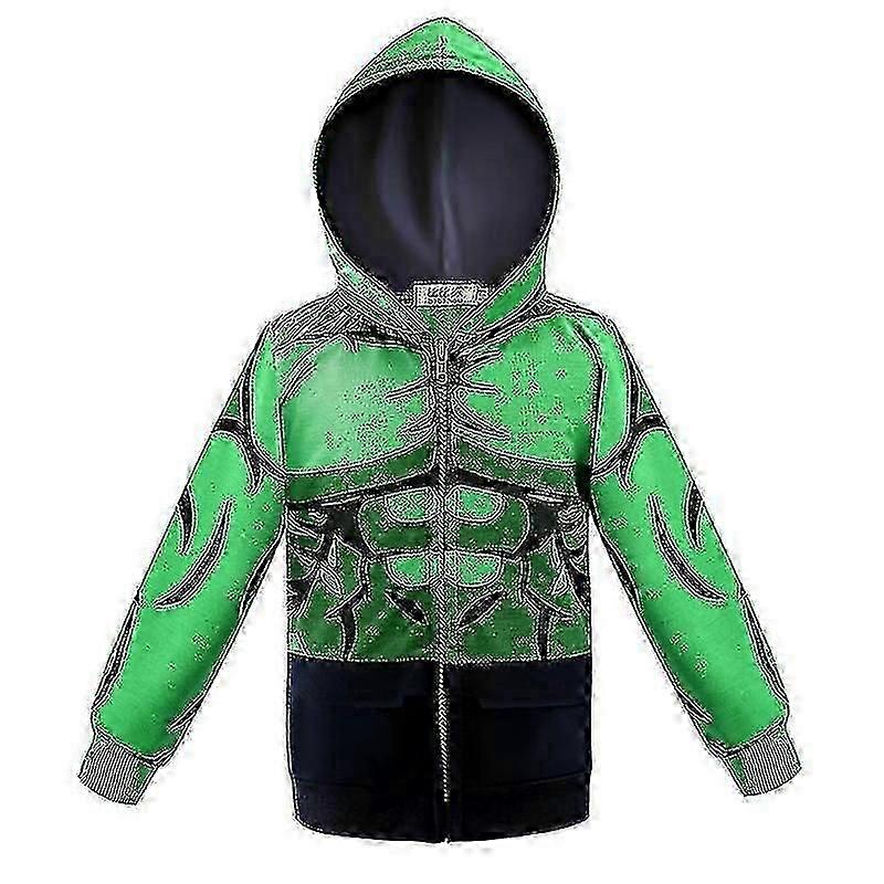 Boys' Spider-man Hooded Jacket 3~8 Years Old Children's Zip-up Hoodie