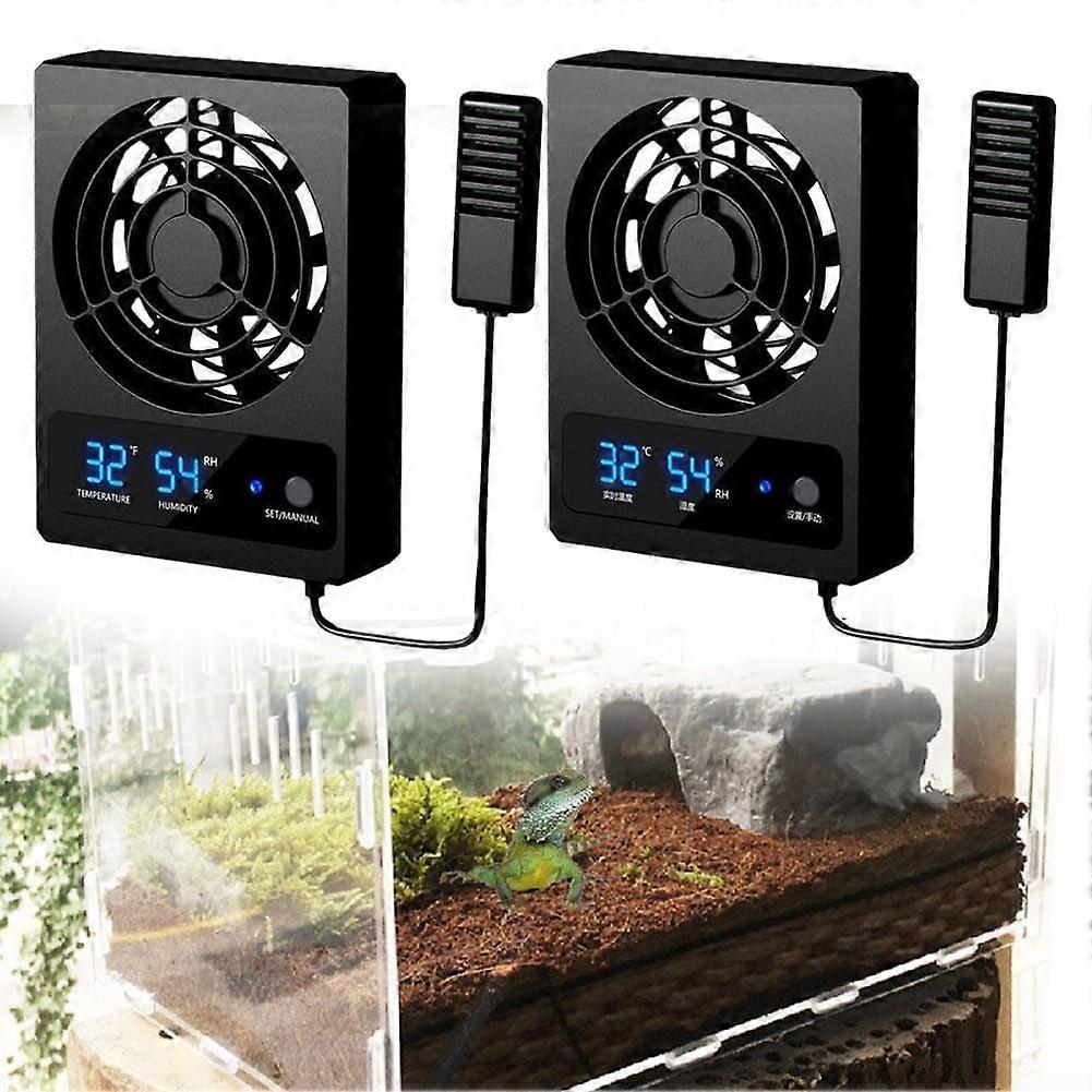 Reptile Enclosure Ventilation Fan Low Noise Level Fahrenheit Model Compatible With Reptile Enclosures Quiet Operation
