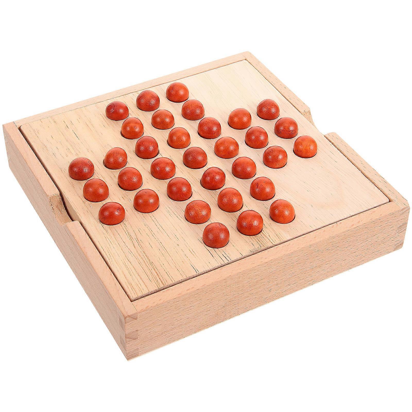 Educational Toy Chess Toy for Playing 4Sets Wooden Indoor Plaything