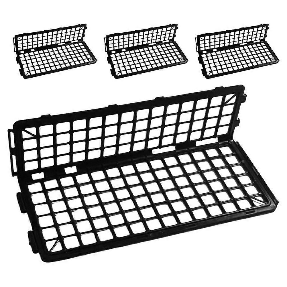 Fruit Display Rack Rails Plastic Shelf Guardrail Efficient Sorting Supermarket Organizer 4Pcs