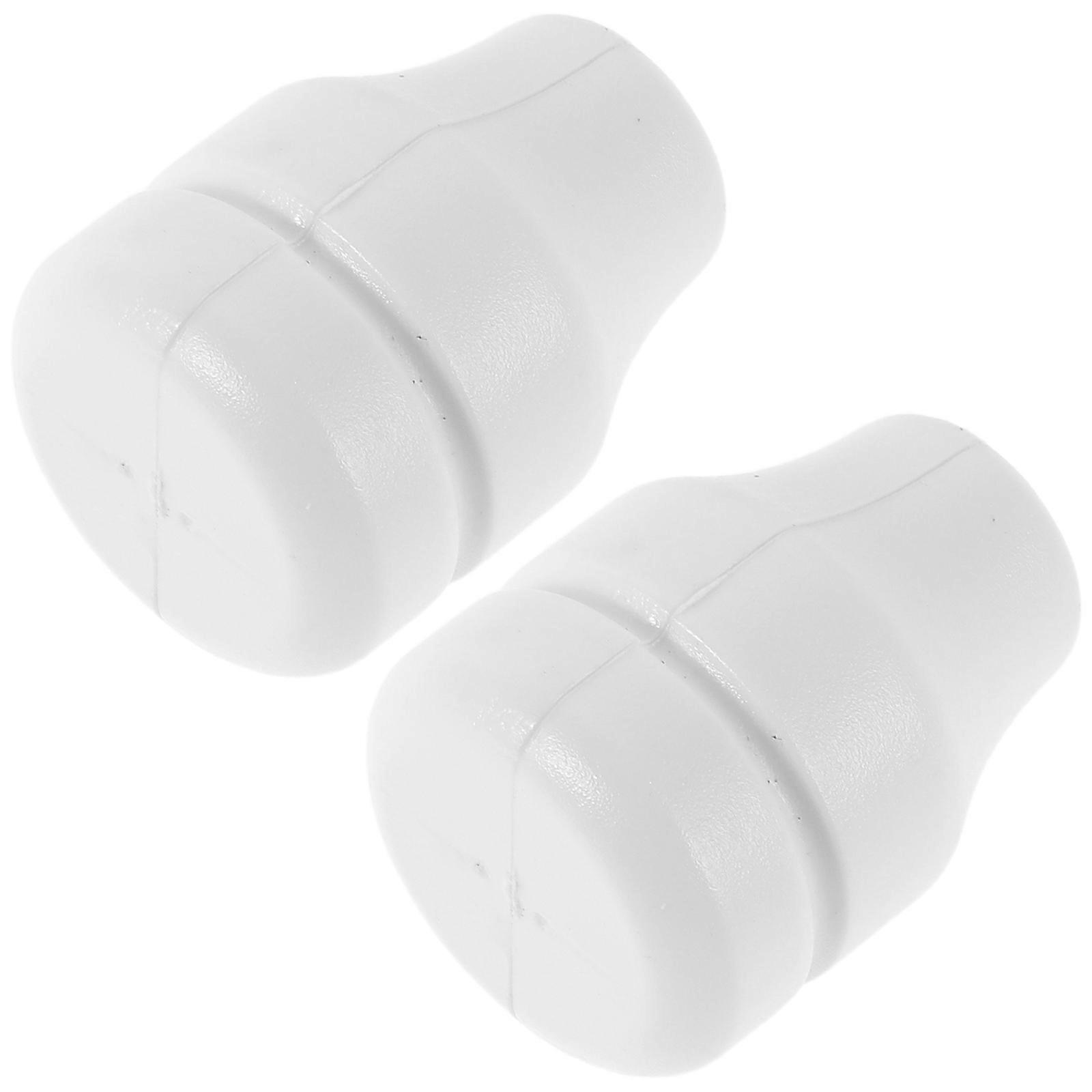 Window Blind Pull End White Blind Cord Knobs for Bedroom Use 6Pcs