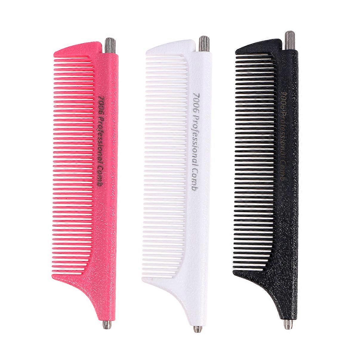 Hair Brush Tail Comb for Hairdressing 9Pcs Stretch Pointed Combs