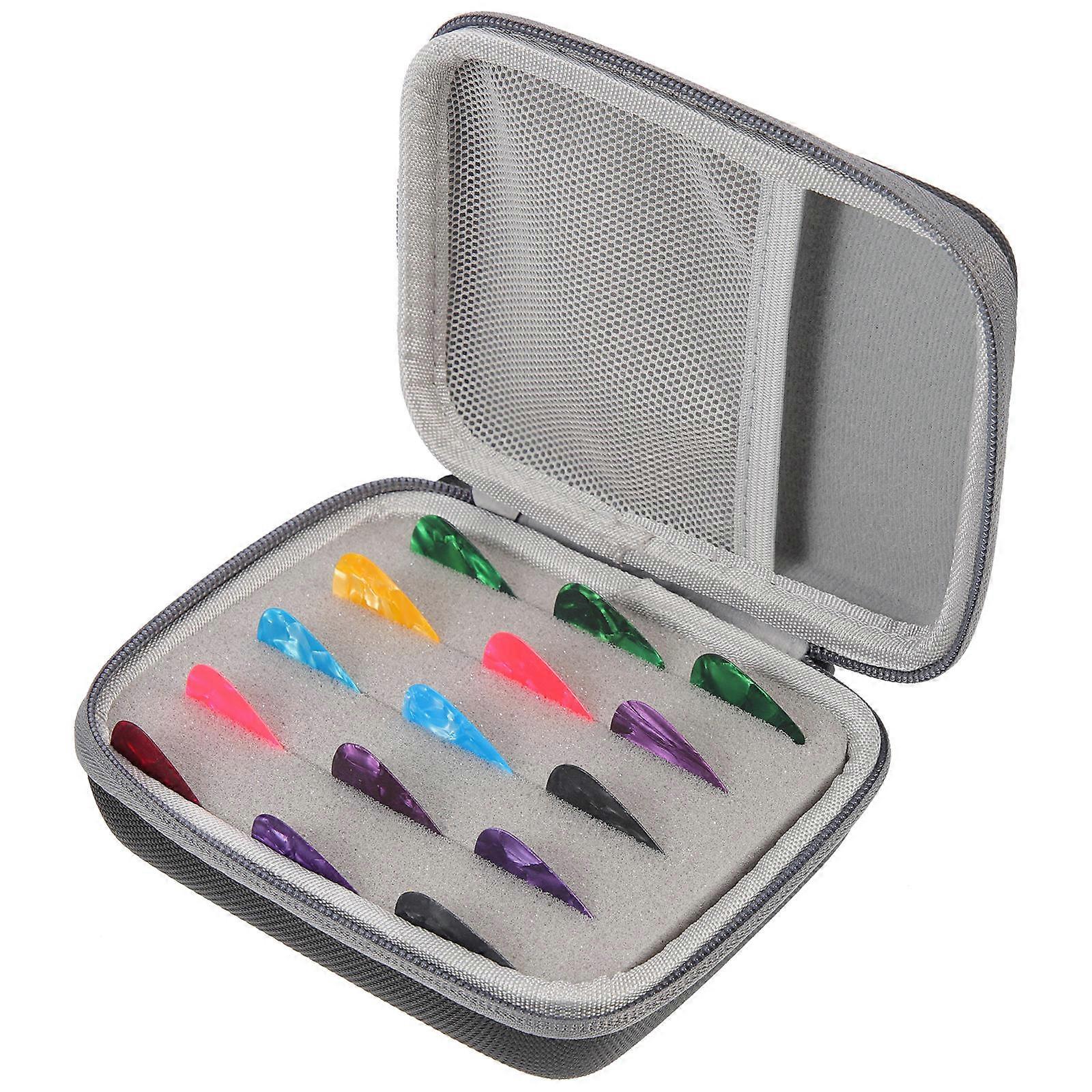 Guitar Picks with Storage Case Featuring Practical Plectrums 5Sets Pack