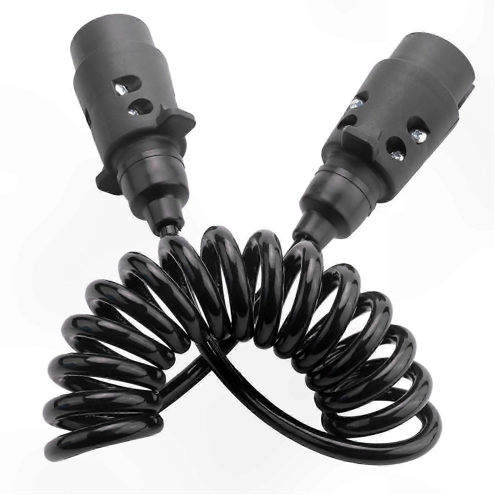 1.6M 7-Pin Towing Cable with Circuit Plug and Coupling Wire for Truck and Car Trailers