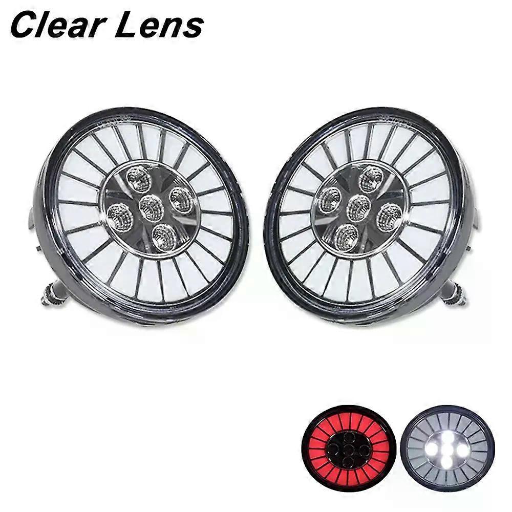 Apply 2-in-1 Rear Bumper Reflector Tail Lights Red LED Brake Light White Backup Reverse Light For GMC Envoy Jimmy For Pontiac Solstice