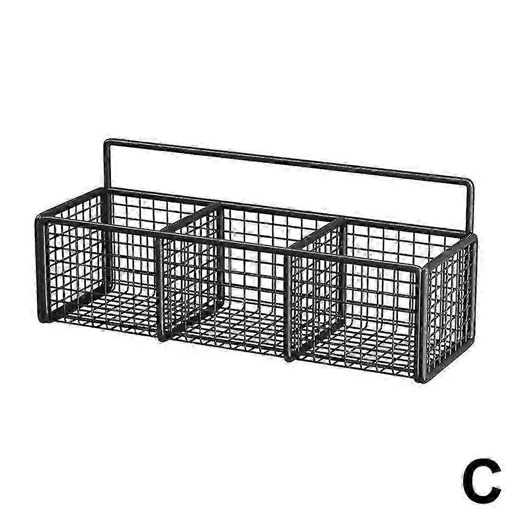 Kitchen Wall Mounted Shelf Garlic Storage Basket Kitchen Rack Hanging