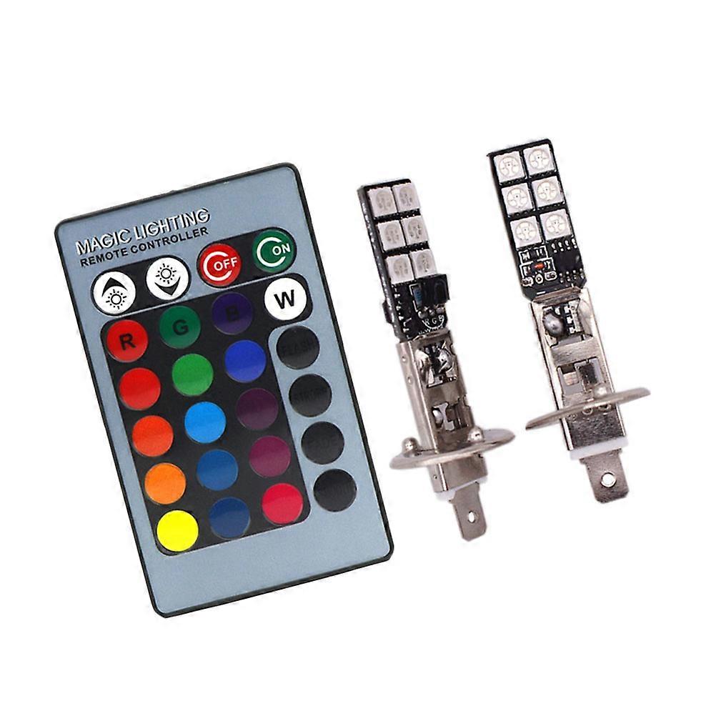 Front Fog Lamp Car for Automobile Modification Silver Rgb Flash