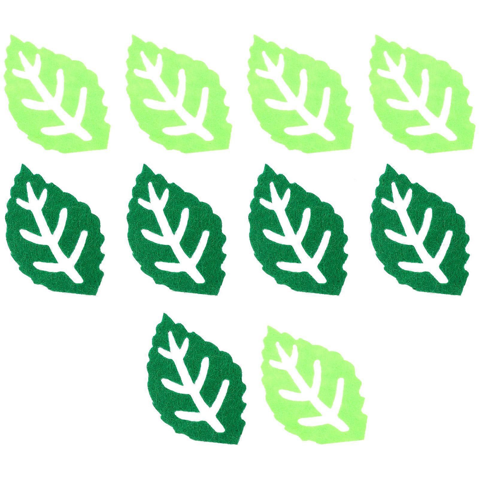 Leaf Wall Sticker Cloth Fall Leaf Cutouts for DIY 5Sets Assorted Color