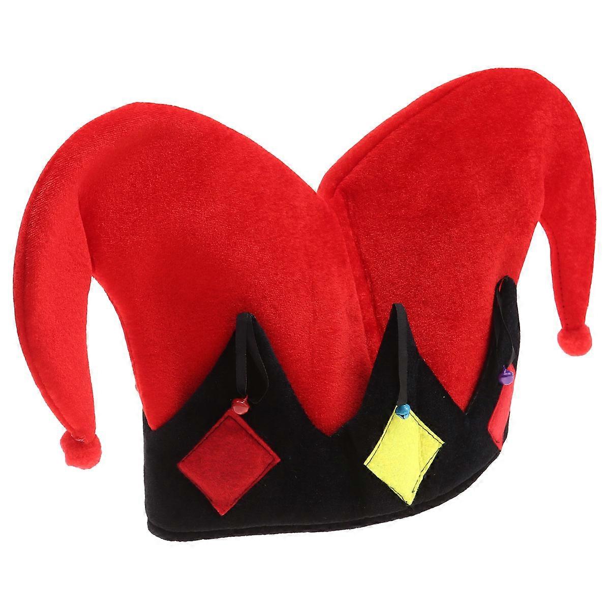 Clown Cap Red Cosplay Clown Hat for Party Stage Performance