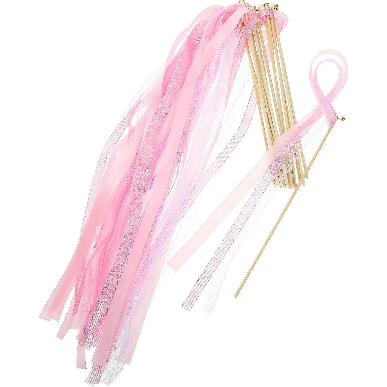 30Pcs Pink Fairy Wands for Party and Reusable Props