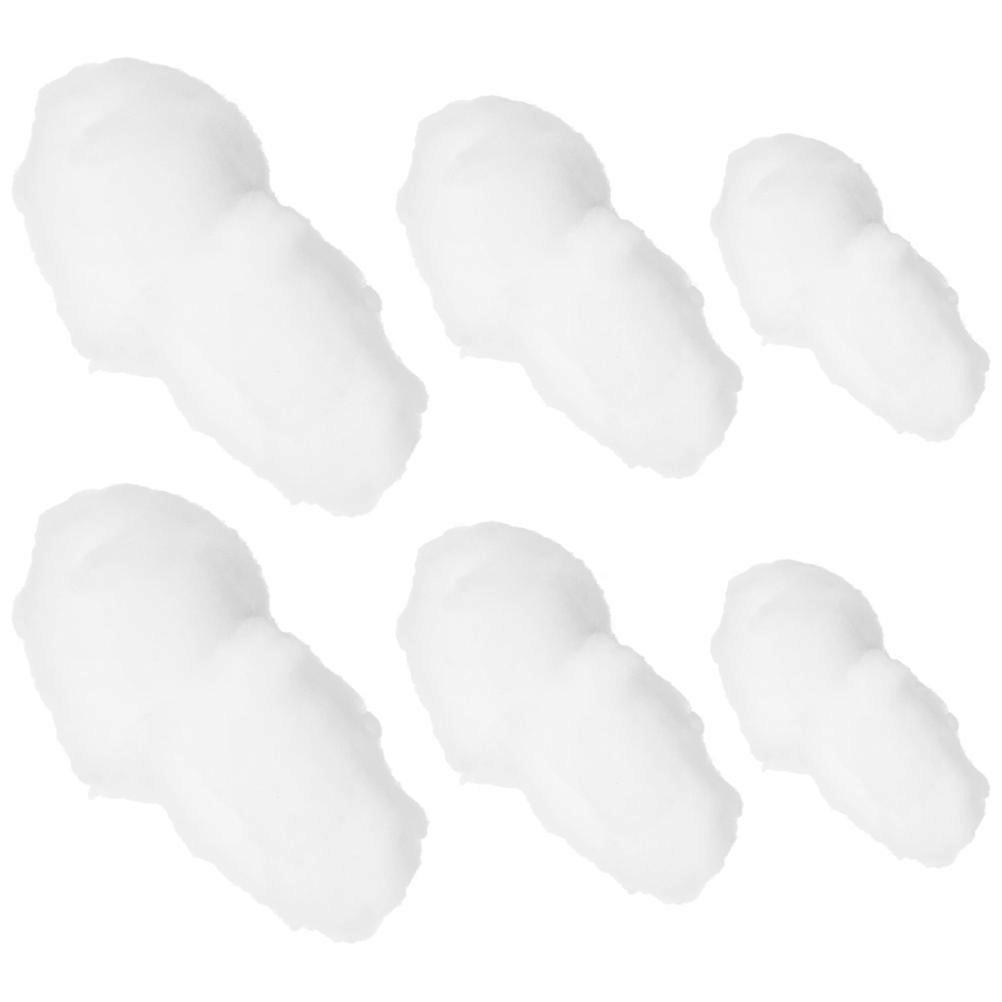 Kindergarten Cloud Decorations Simulated Cloud Pendant for Hanging 12Pcs White