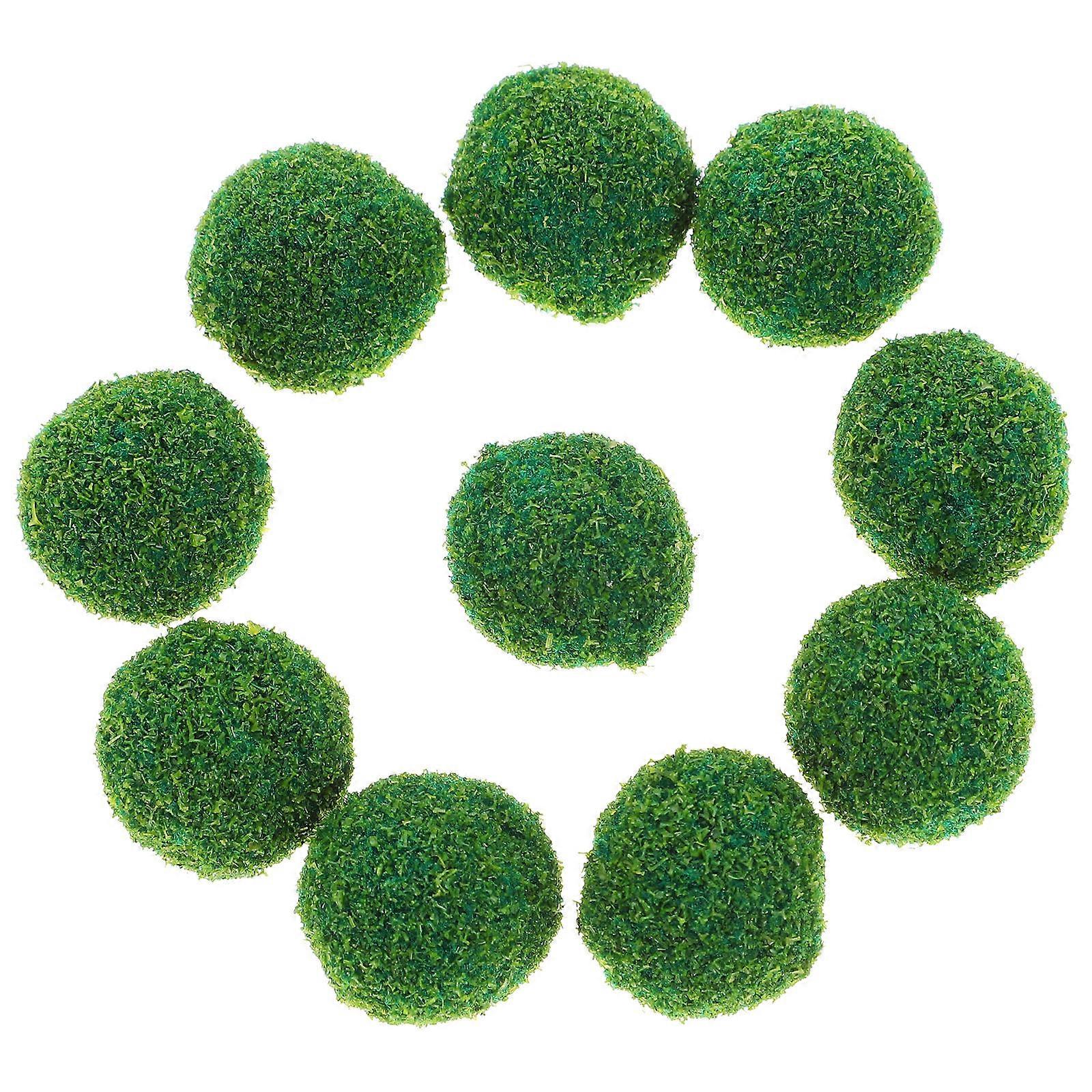 Mini Shrub Ball Plastic Cluster for Sand Table Decoration 50Pcs