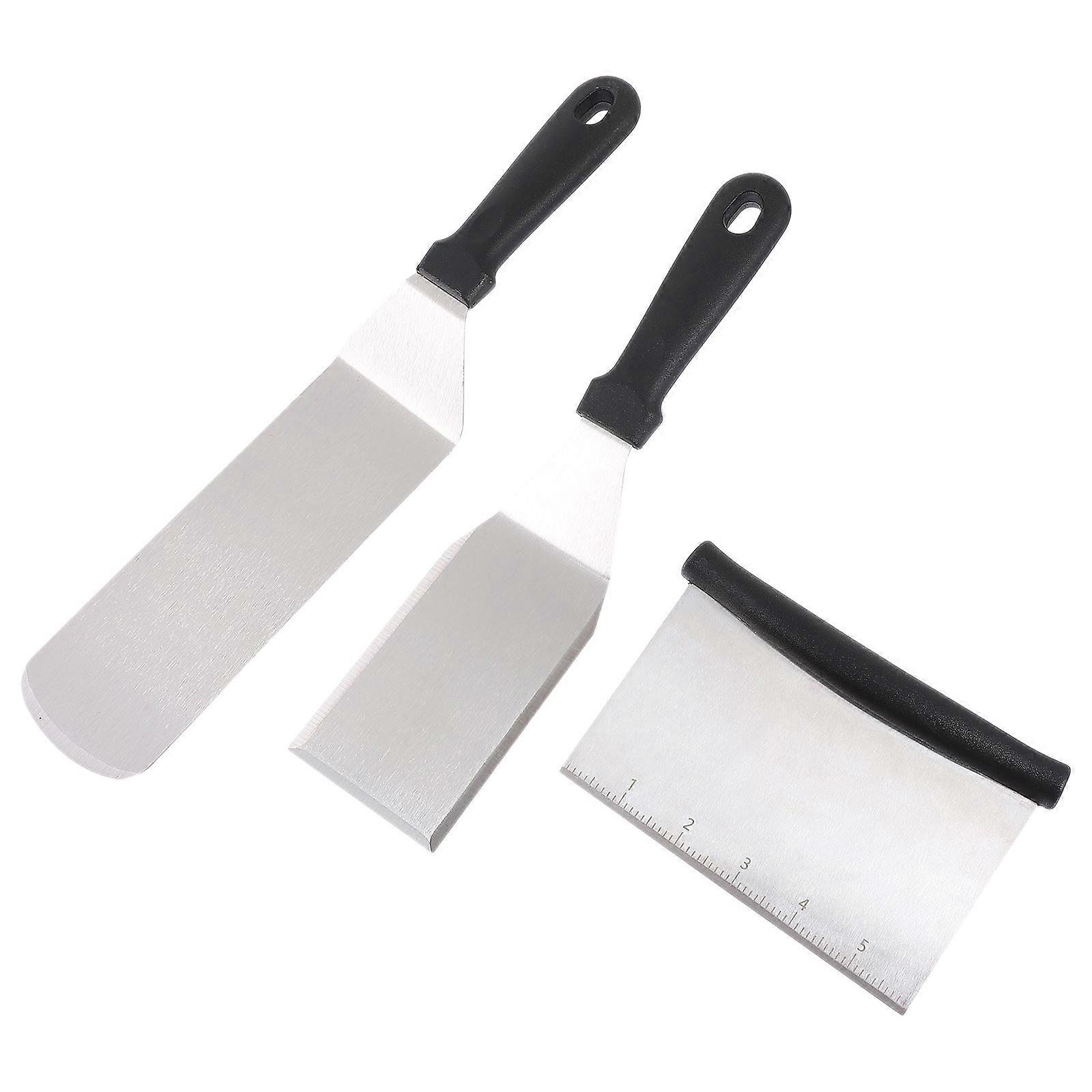 Home Cooking Pancake Spatulas for Kitchen Use 1Set Black Stainless