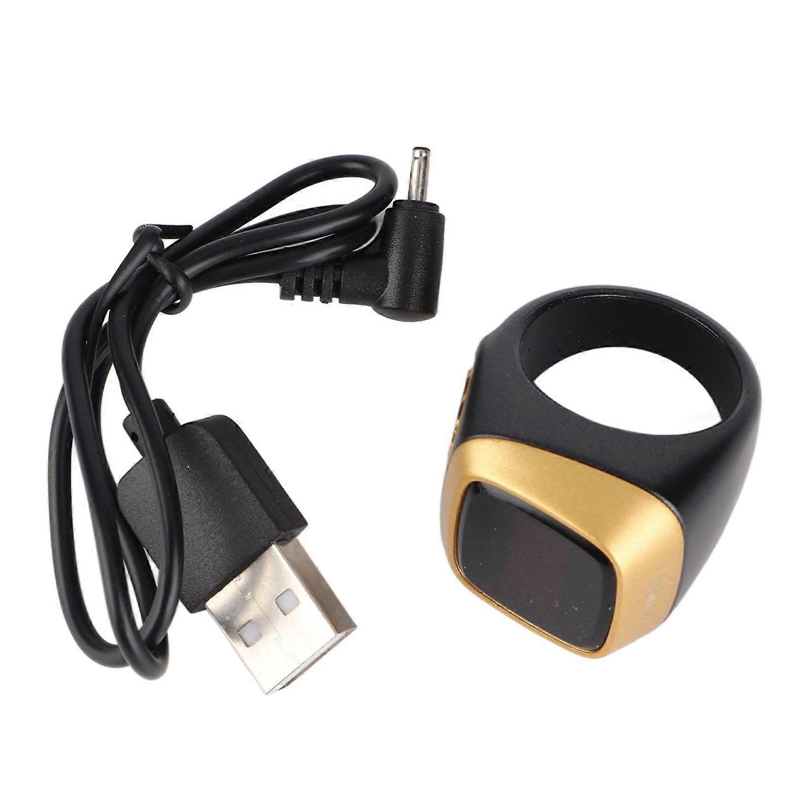 Tally Counter Ring Digital Finger Smart Clicker Support APP with 0.49in Screen 20mm