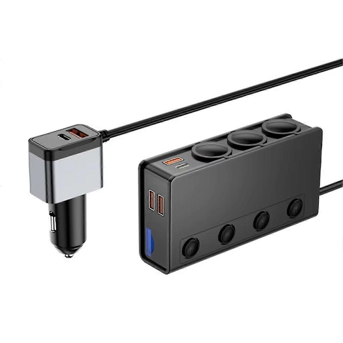 Car Adapter 3-Socket 3.1A Charger Charger USB