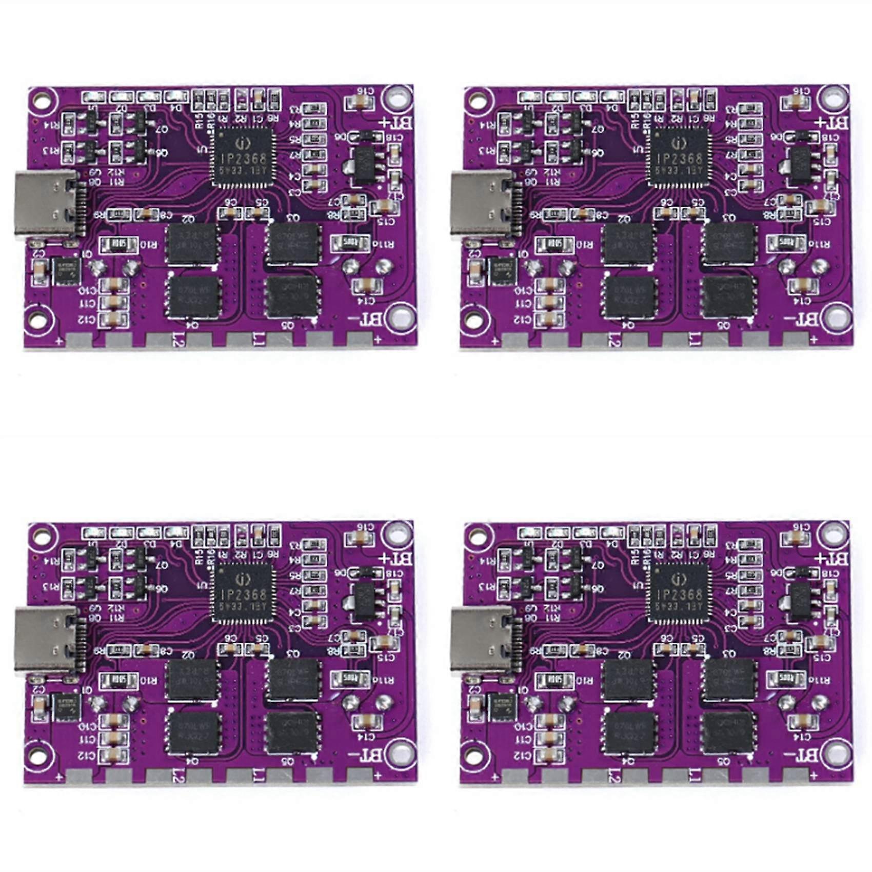 4X IP2368 Bidirectional 100W Fast Charging Module Buck-Boost Type-C Interface 4S Lithium Battery Fast Charging Board