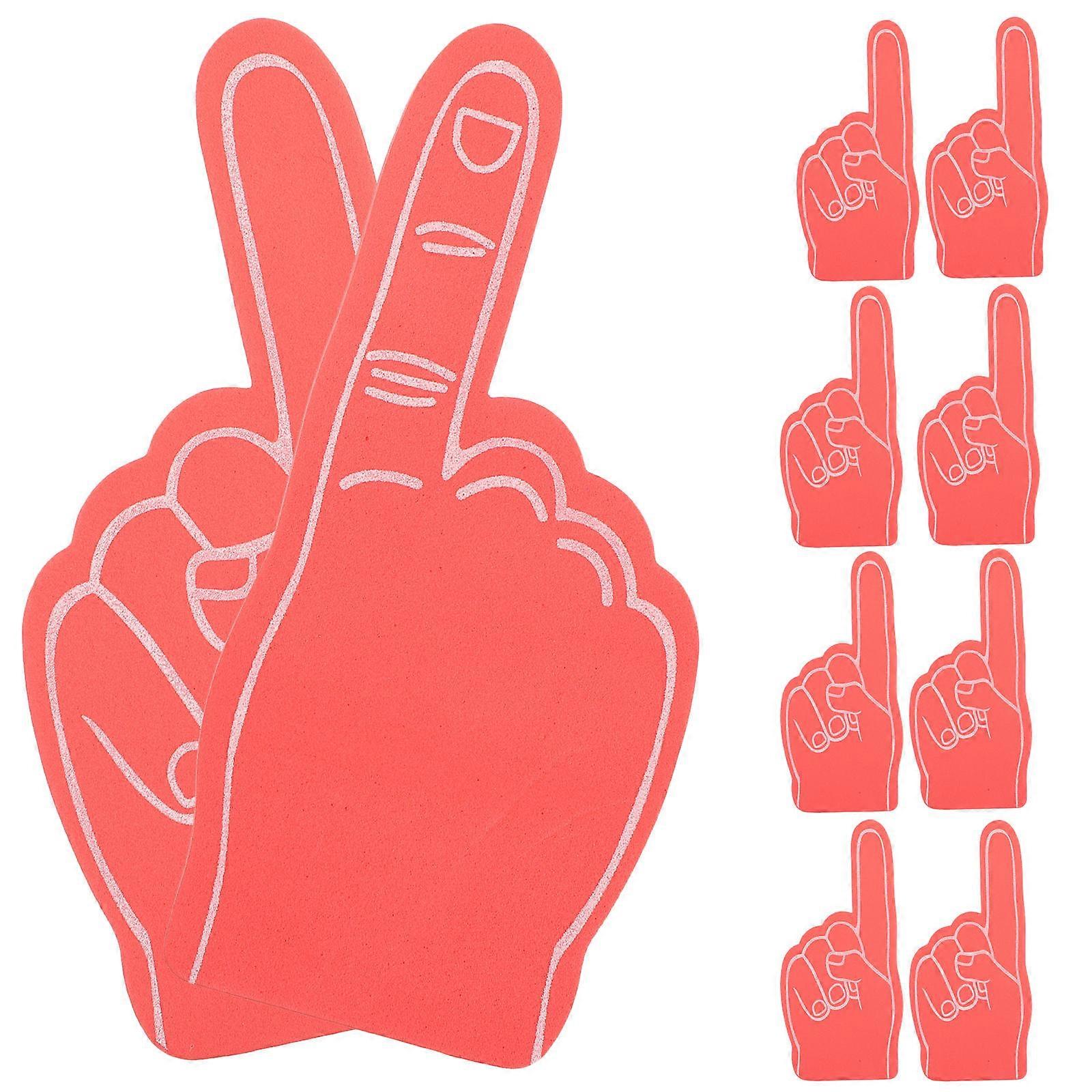Foam Finger Sports Accessory for Cheering Squad 48Pcs Red Set