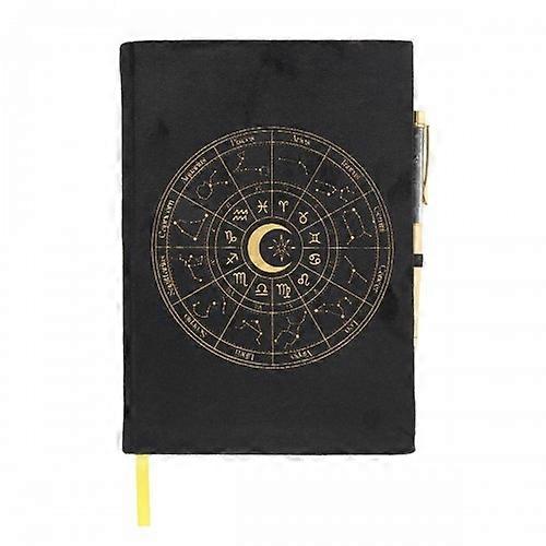 Iets anders Astrologie Wiel Obsidiaan Notebook & Pen Set
