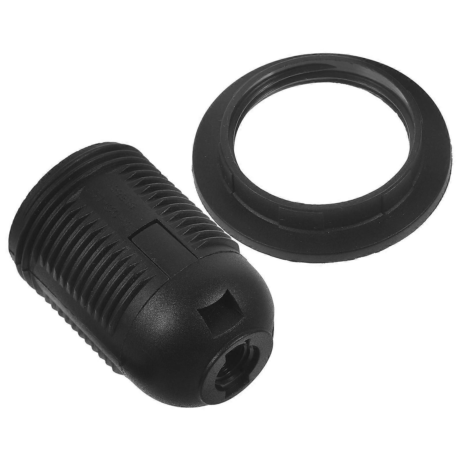 E26 Bulb Socket Lamp Holder for Pendant Lights 3Pcs Black Material