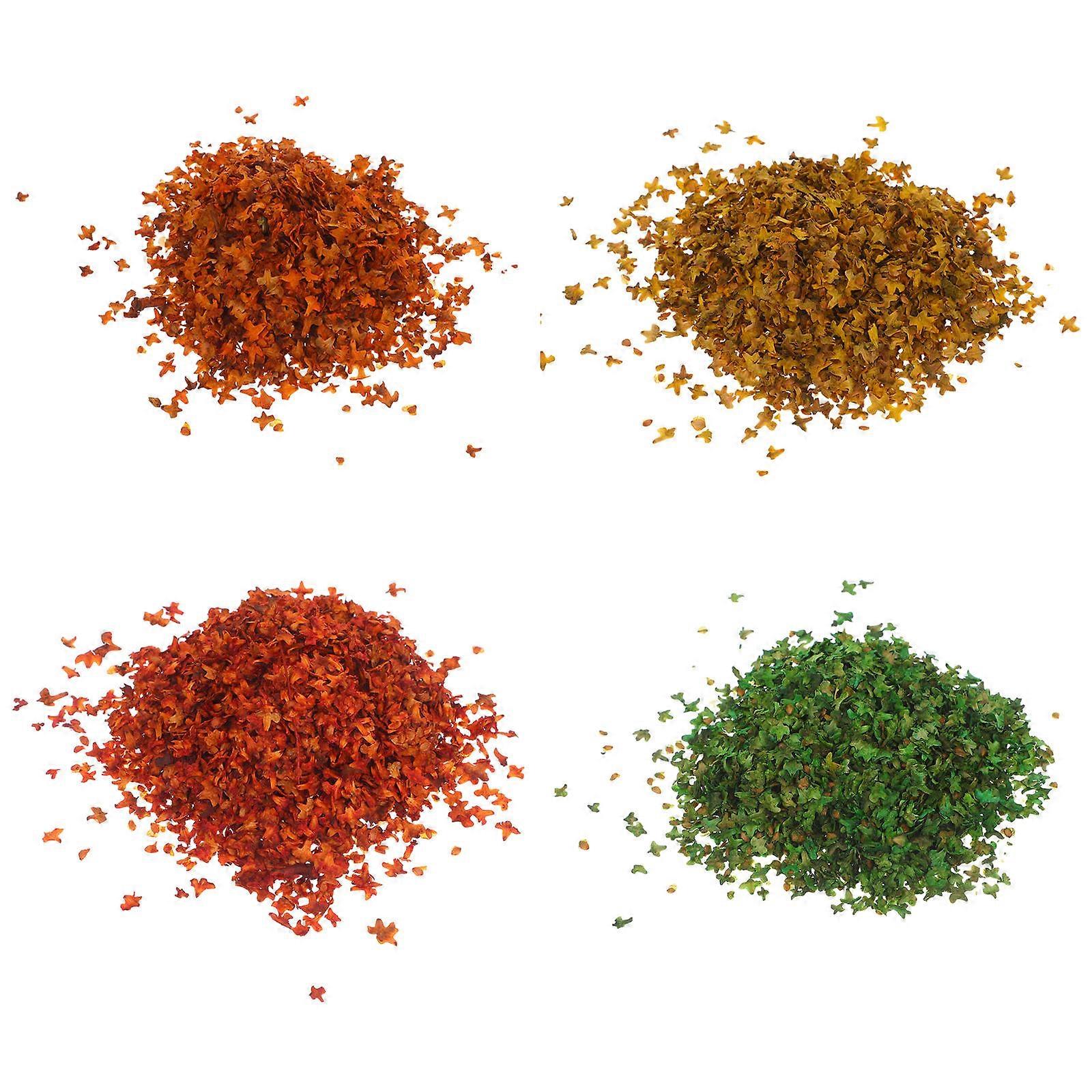 Fake Autumn Leaves for Decoration 4 Bags Miniature Simulation Model Leaves