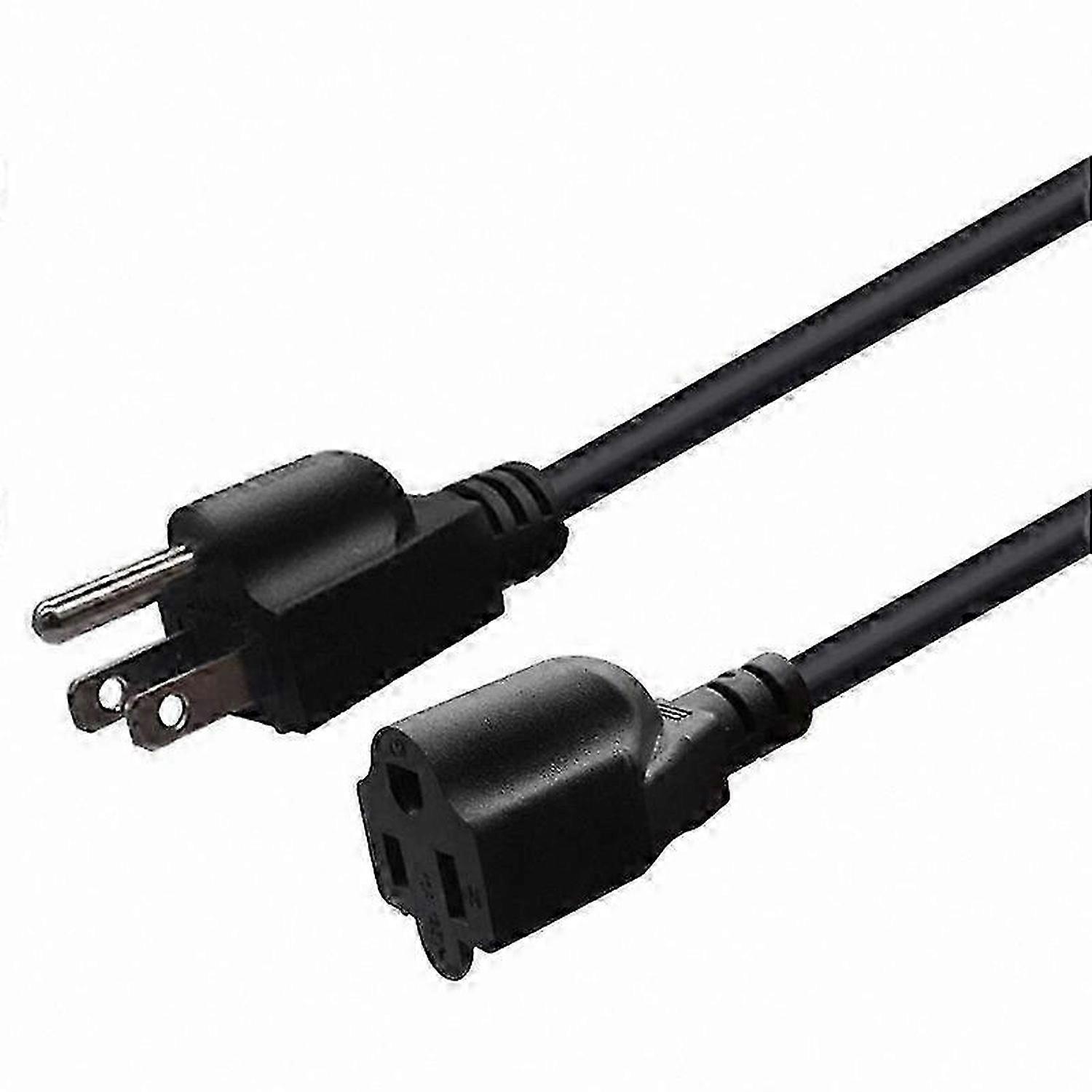 Heavy Duty 16AWG AC Power Extension Cord, NEMA 5-15P to NEMA 5-15R-Compatible for Computer Monitor Setup