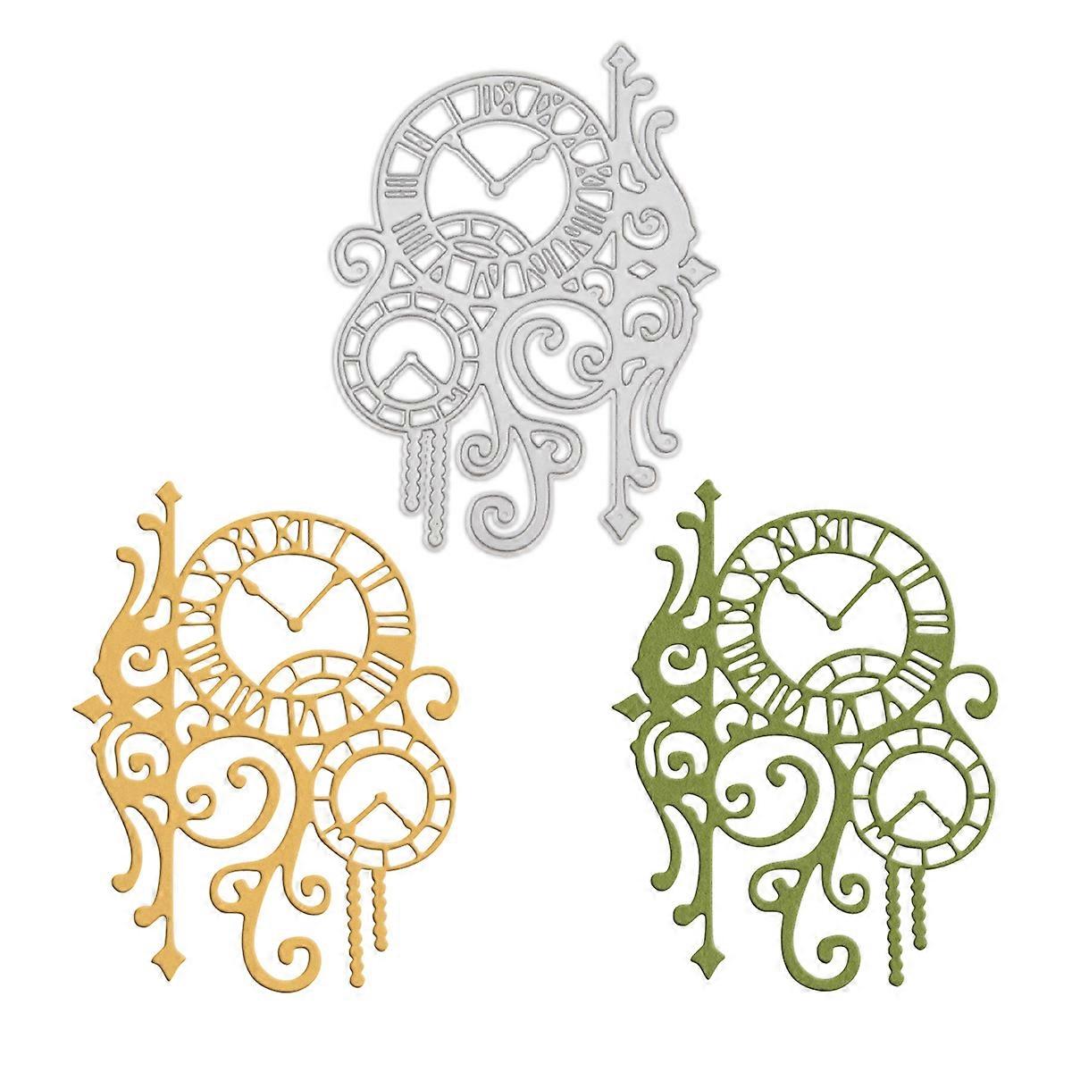 1PC Wall Clock Metal Cutting Dies Die-cut Crafts Stencil Tool for DlY Handmade Scrapbook Cards