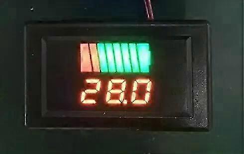 12V 24V 36V 48V 60V Car Battery Charge Level Indicator Lithium Battery Capacity Meter Tester Display LED Tester Voltmeter