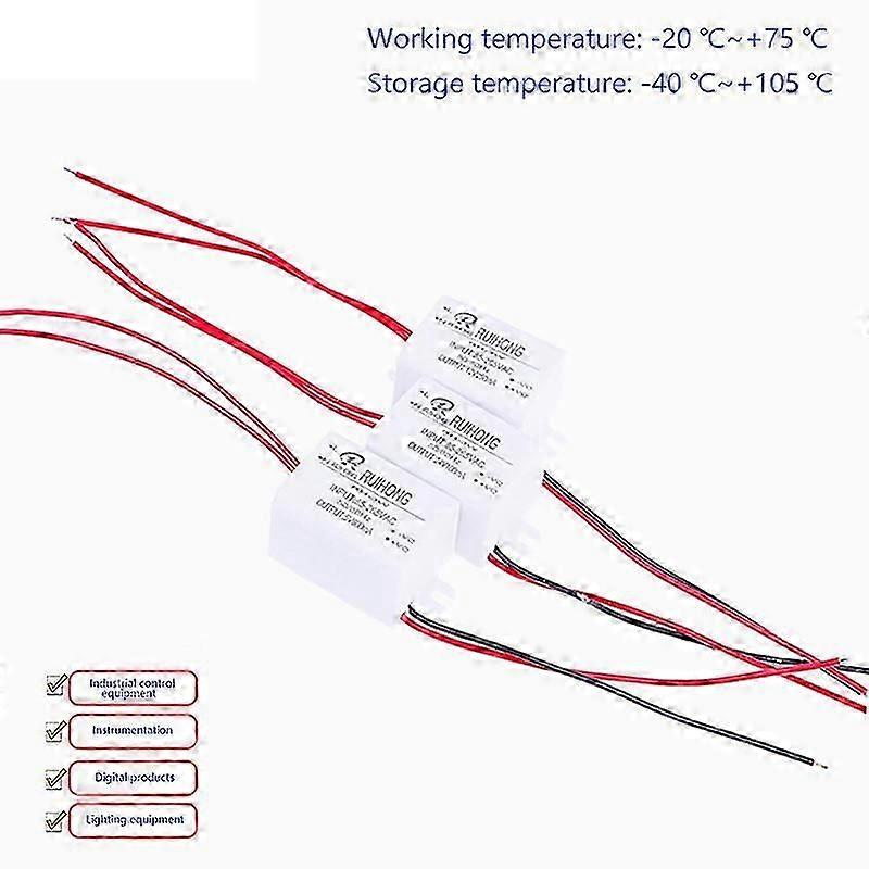 1pc AC-DC Power Supply Module AC 85V-265V To DC 3V 9V 12V 24V 3W Mini Converter DC Voltage Isolation Adapter