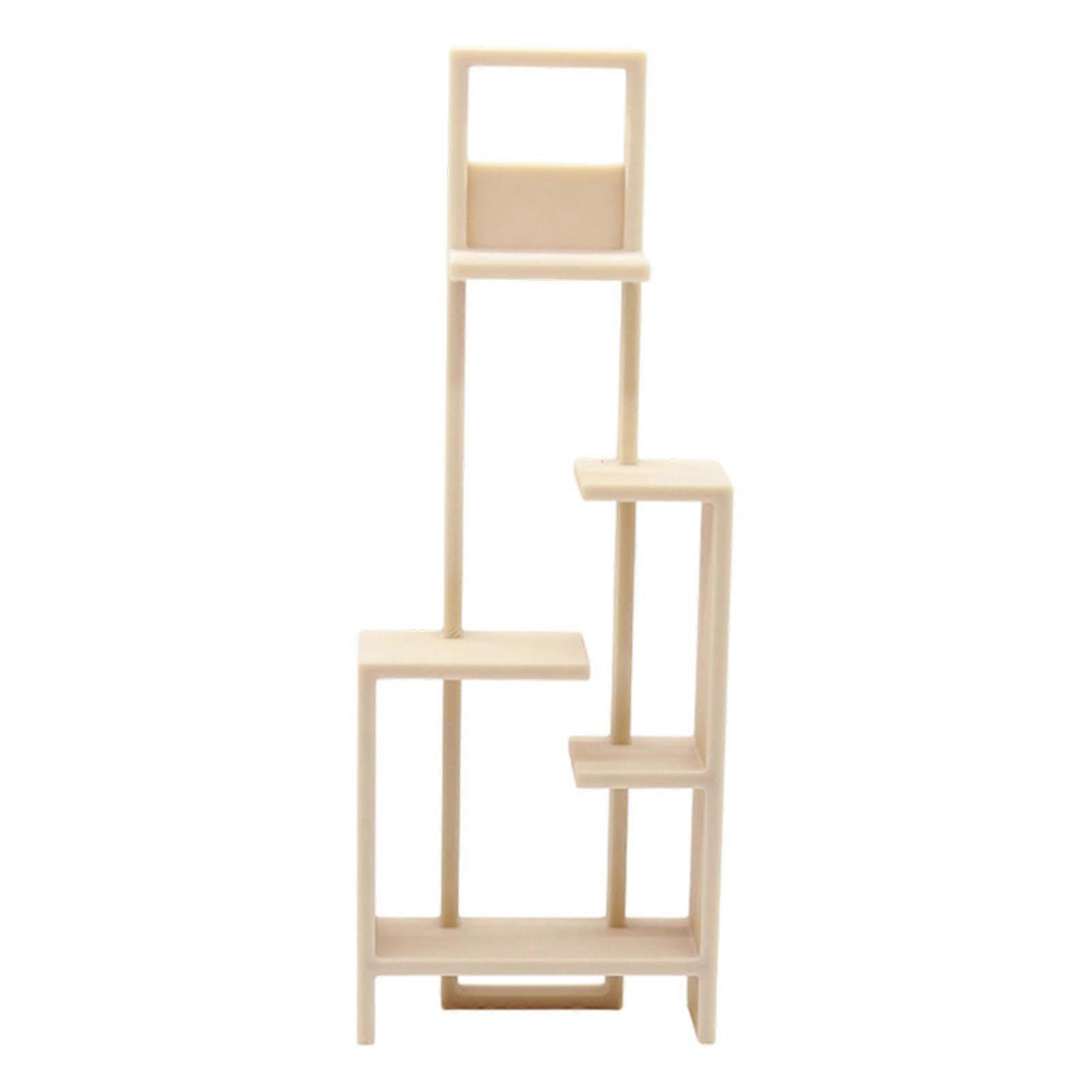 Kids Playset Rack With Detachable Dividers Innovative Display Rack Model Stand  Log color