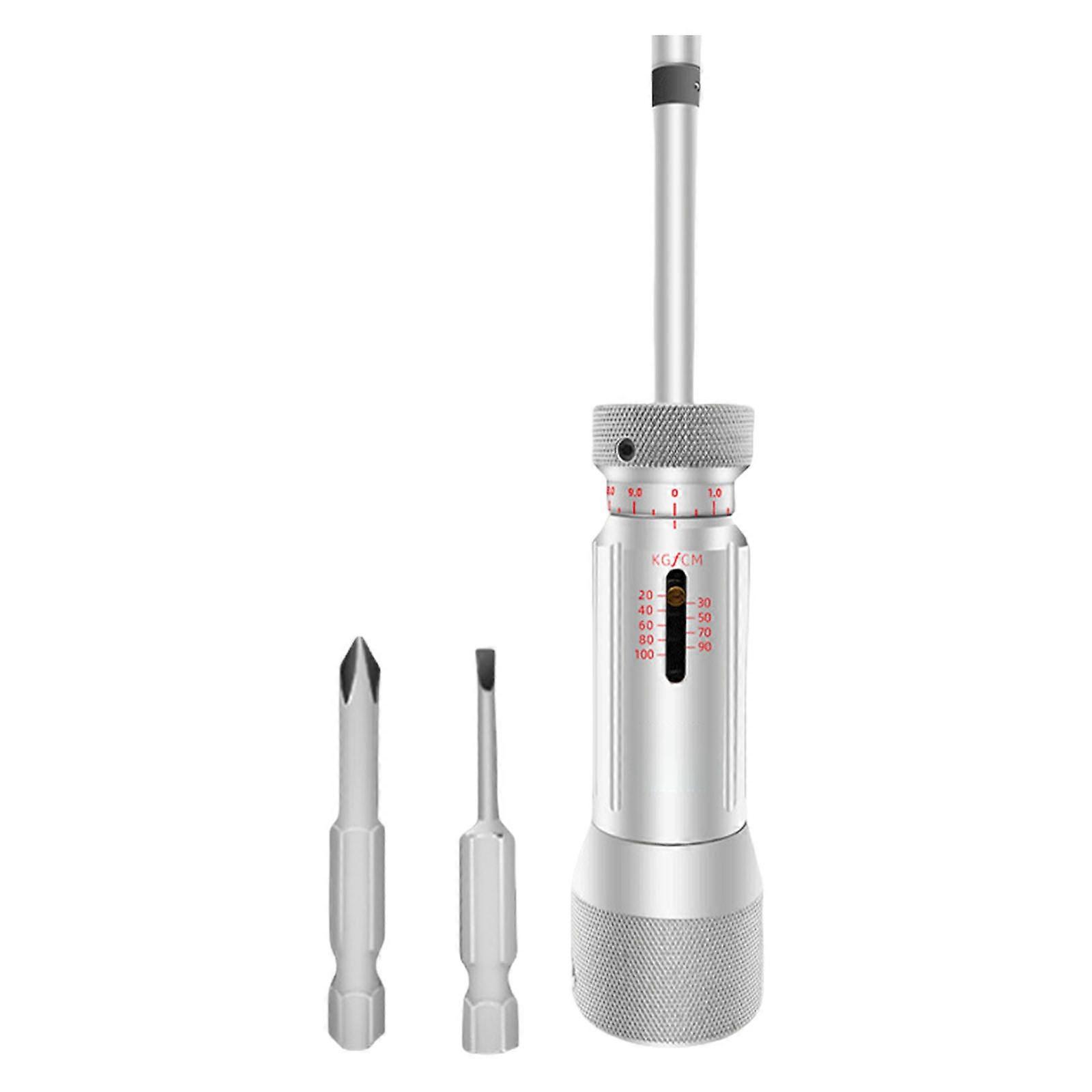 Practical Adjustable Torques Driver Ergonomic Handle Interchangeable Bit Steel Build Suitable For Industrial Applications Multicolor