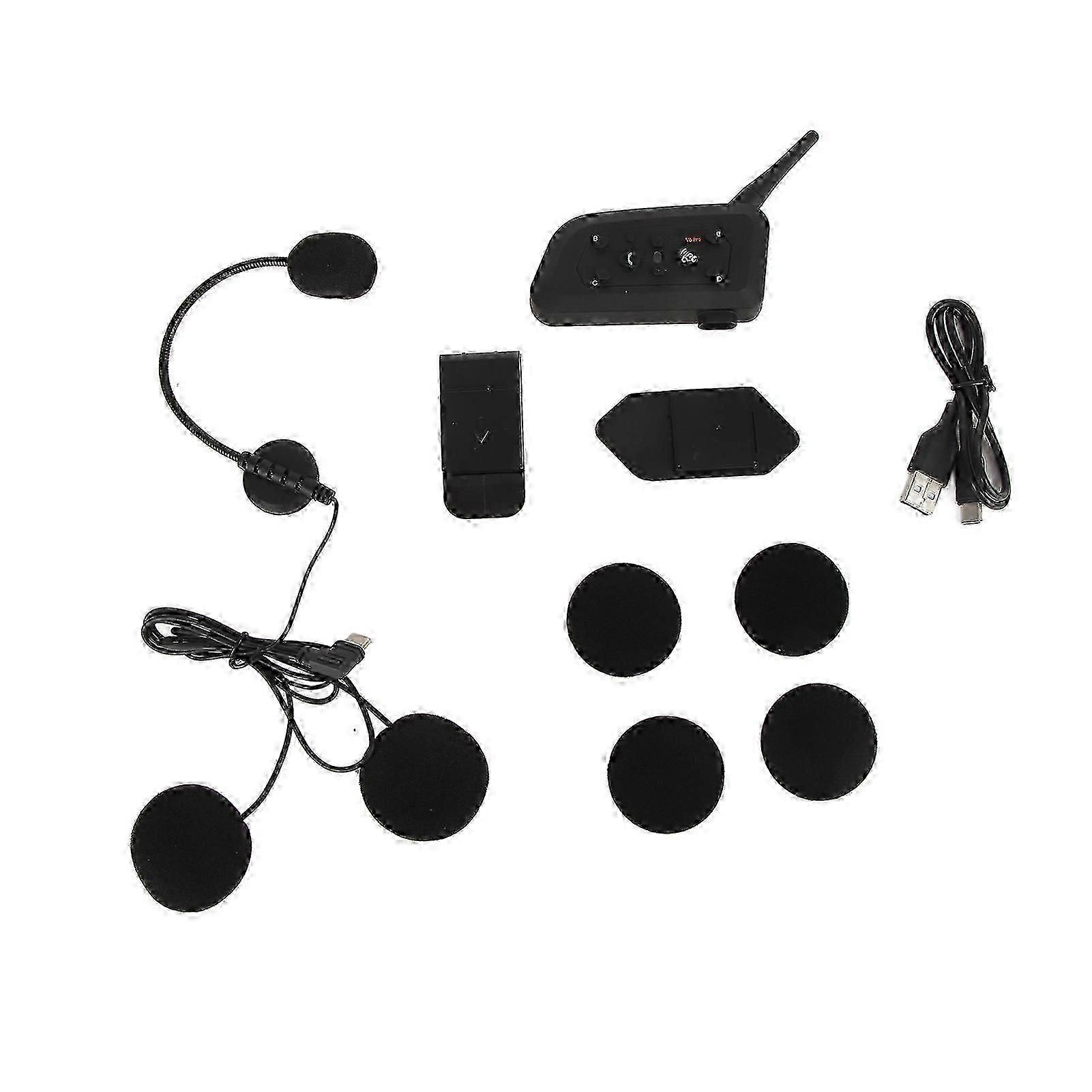 EJEAS V6 Pro 1200M Motorcycle Helmet Bluetooth Intercom Headset for Referee 6 Users