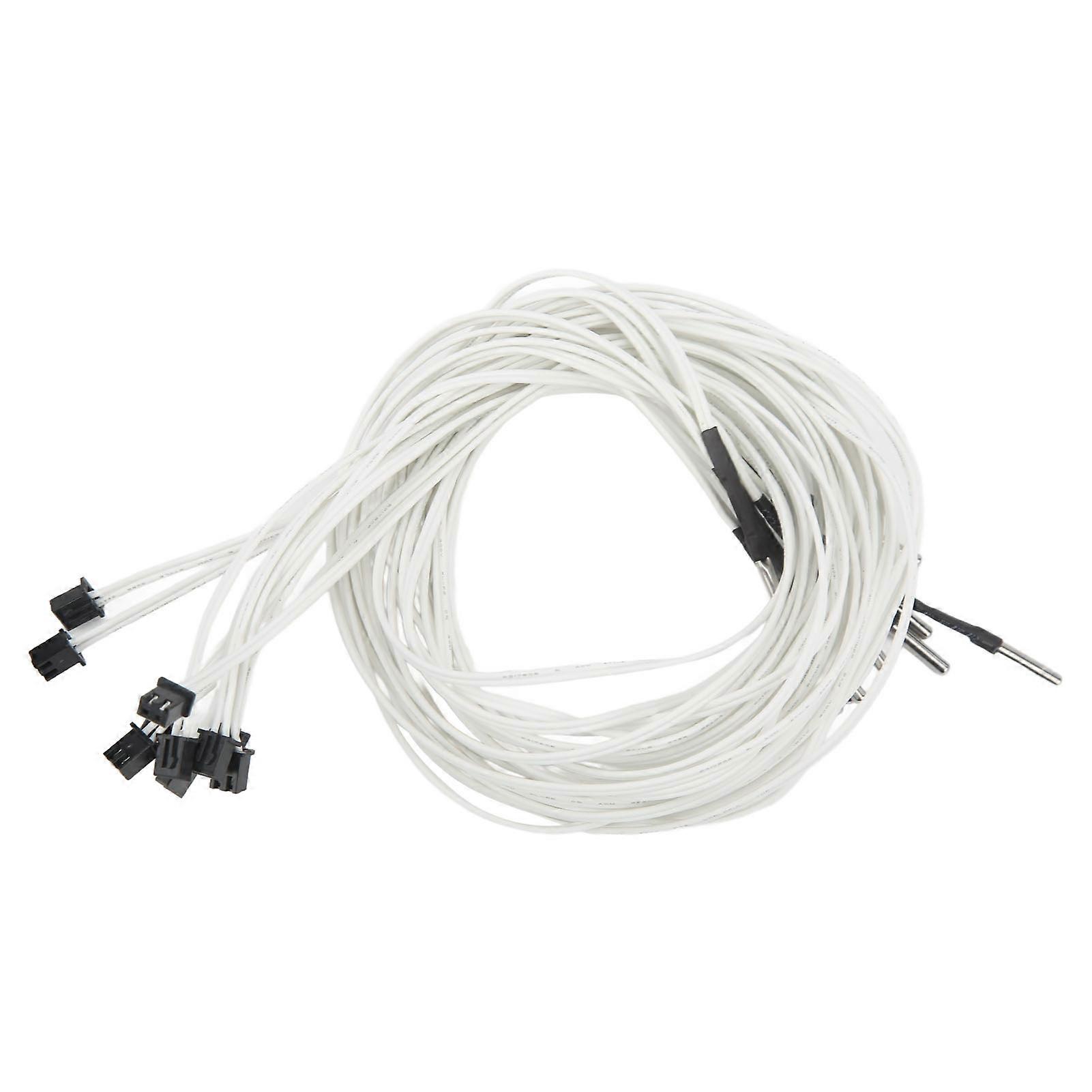 10Pcs Thermistor Sensor V2 Upgrade 3950 XH2.54 2 Pin for Ender 3 5 Pro CR6 CR10 3D Printer