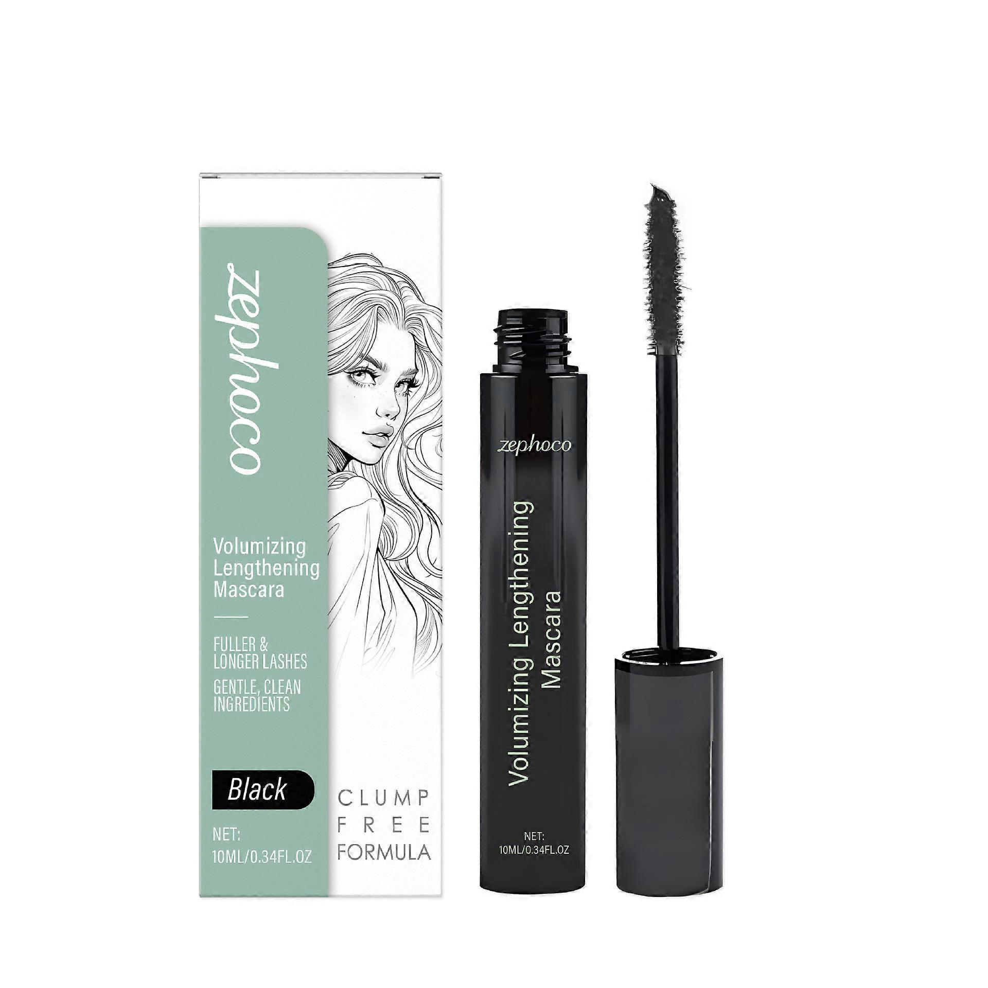 Black 10ml Mascara Series: Volumizing, lengthening, naturally curling, beautiful, long-lasting, delicate, and smudge-proof; portable.