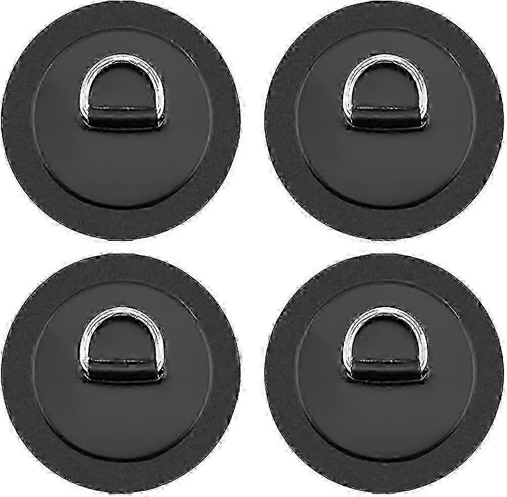 4 Pieces Kayak Round D Ring Rope Buckle Sailor Storage Elastic Loops Hook