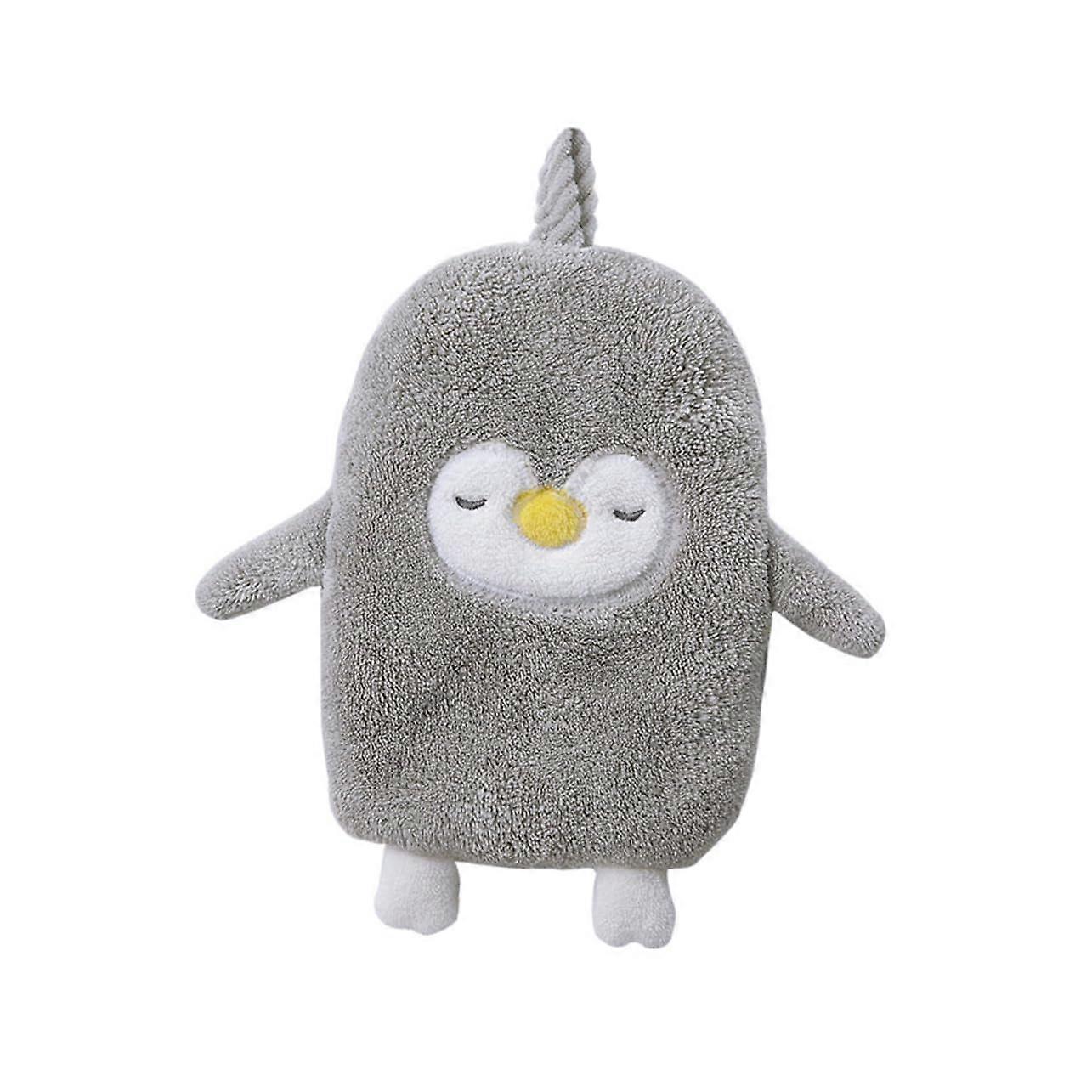 Highly Absorbent Coral Hand Towel with Hanging Loop, Quick Dry, Soft Washcloth for Kitchen and Bathroom Use, Space Saving Design