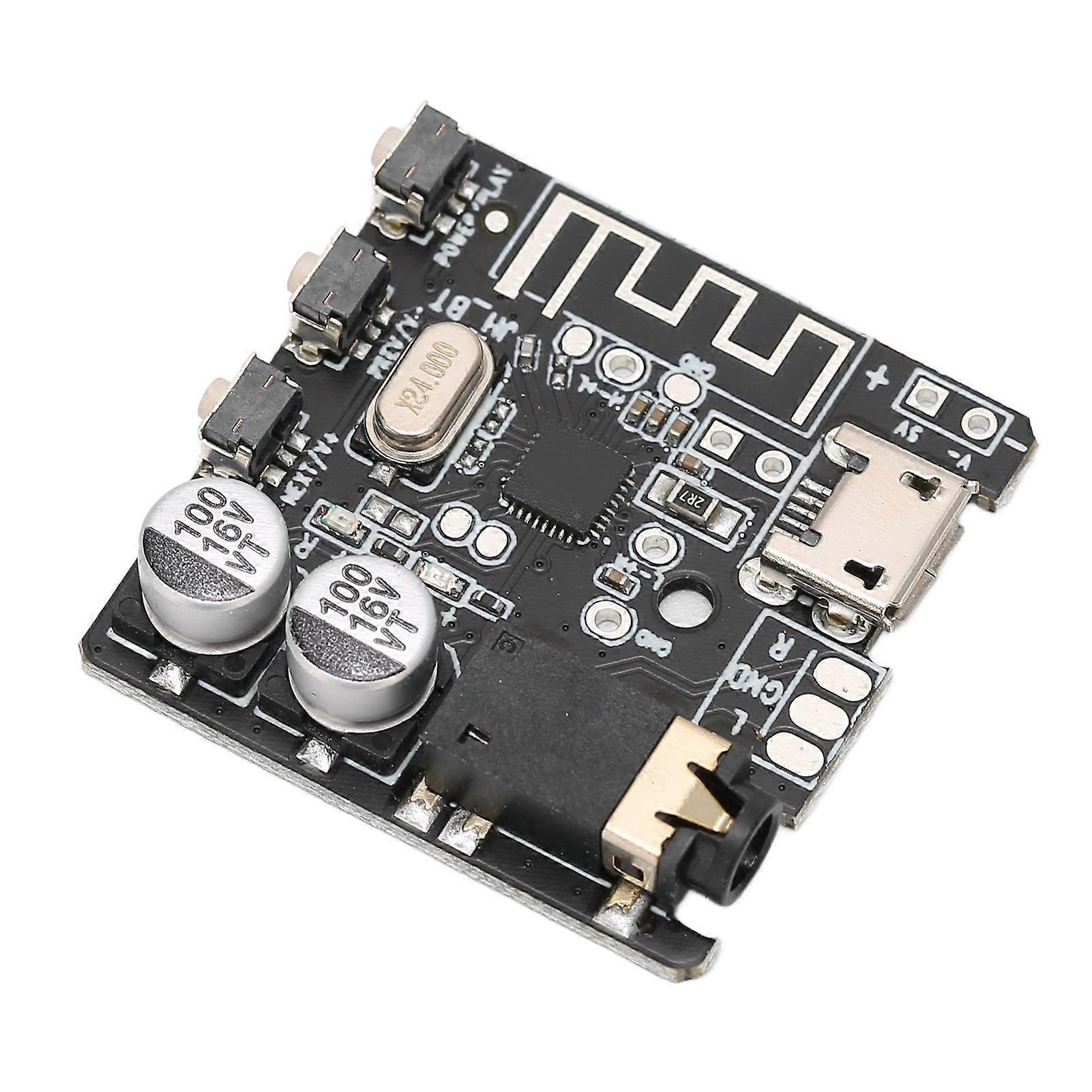 Bluetooth Receiver Board Bluetooth 5.0 Stereo Amplifier Board with Button Control for DIY BlackSH