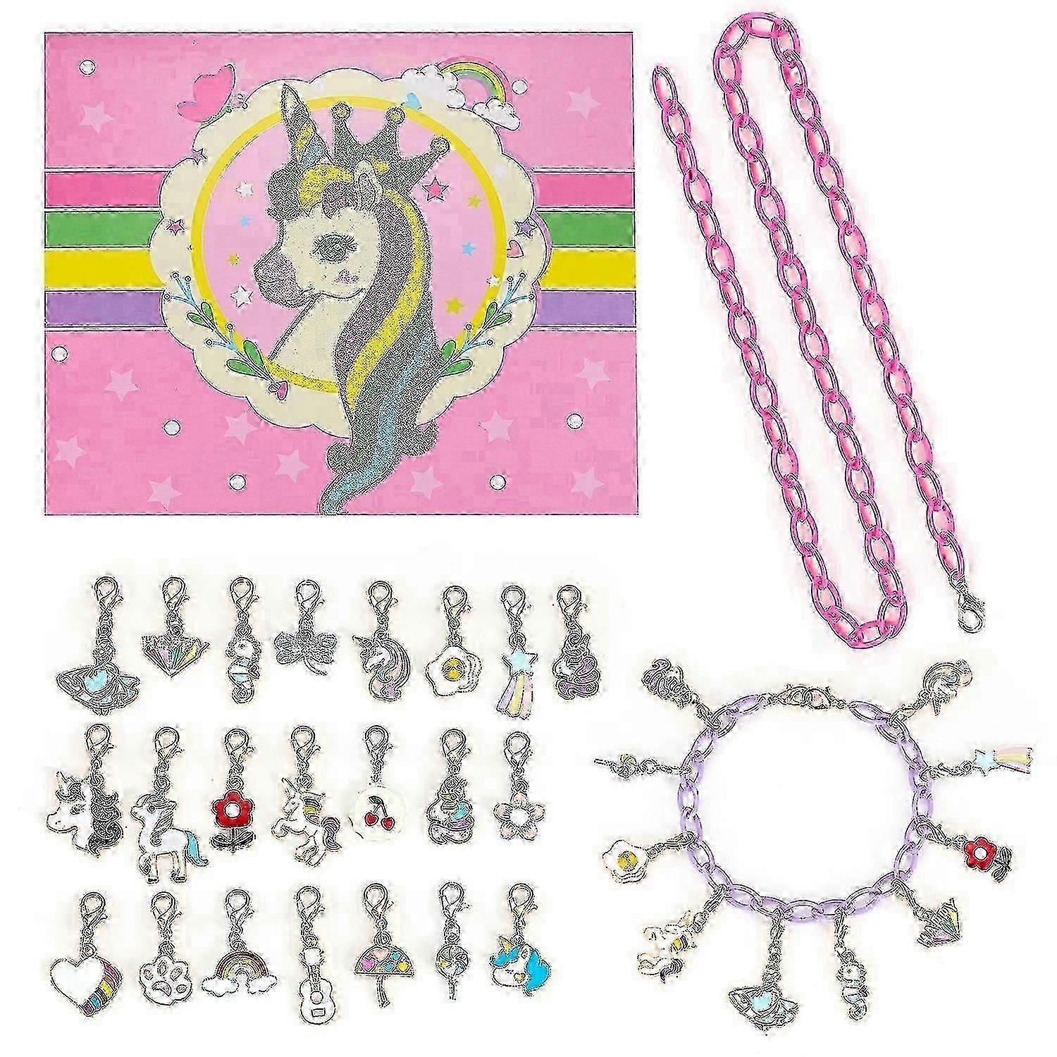 Quality 2023 Hot Unicorn Bracelet blind box 24 grid countdown Unicorn diy children's bracelet gift set Advent calendar