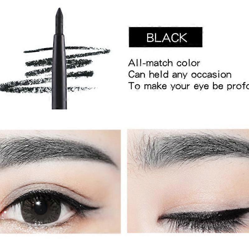 Automatic waterproof Inner liner Gel pencil Eyeliner Paste pencil waterproof 3PCS