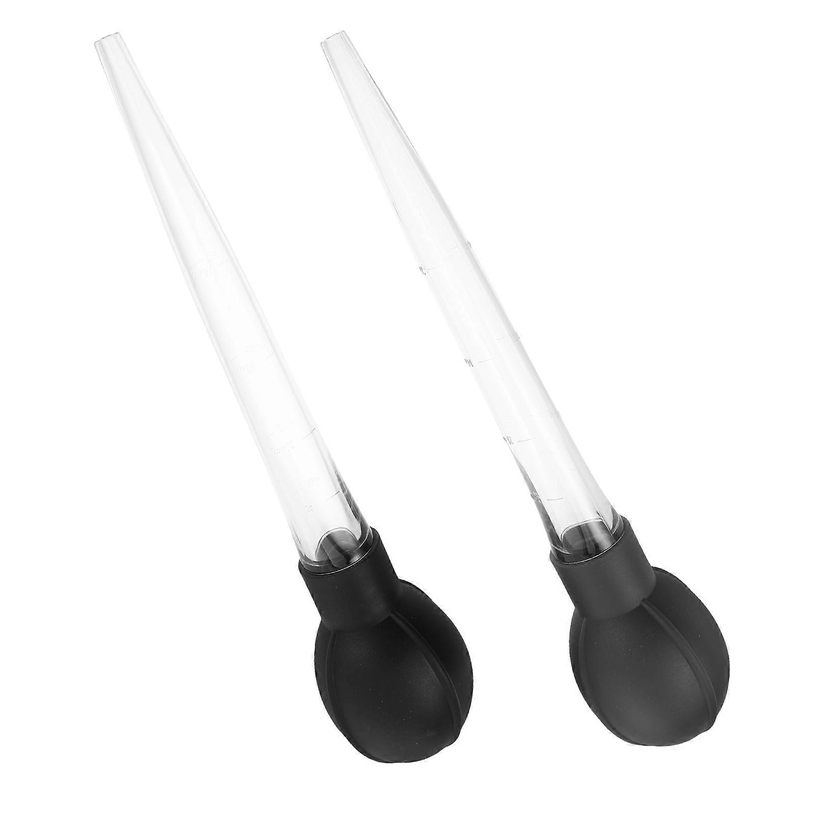 Red Wine Sampling Pump Plastic Dropper for Accurate Liquid Transfer 2Pcs